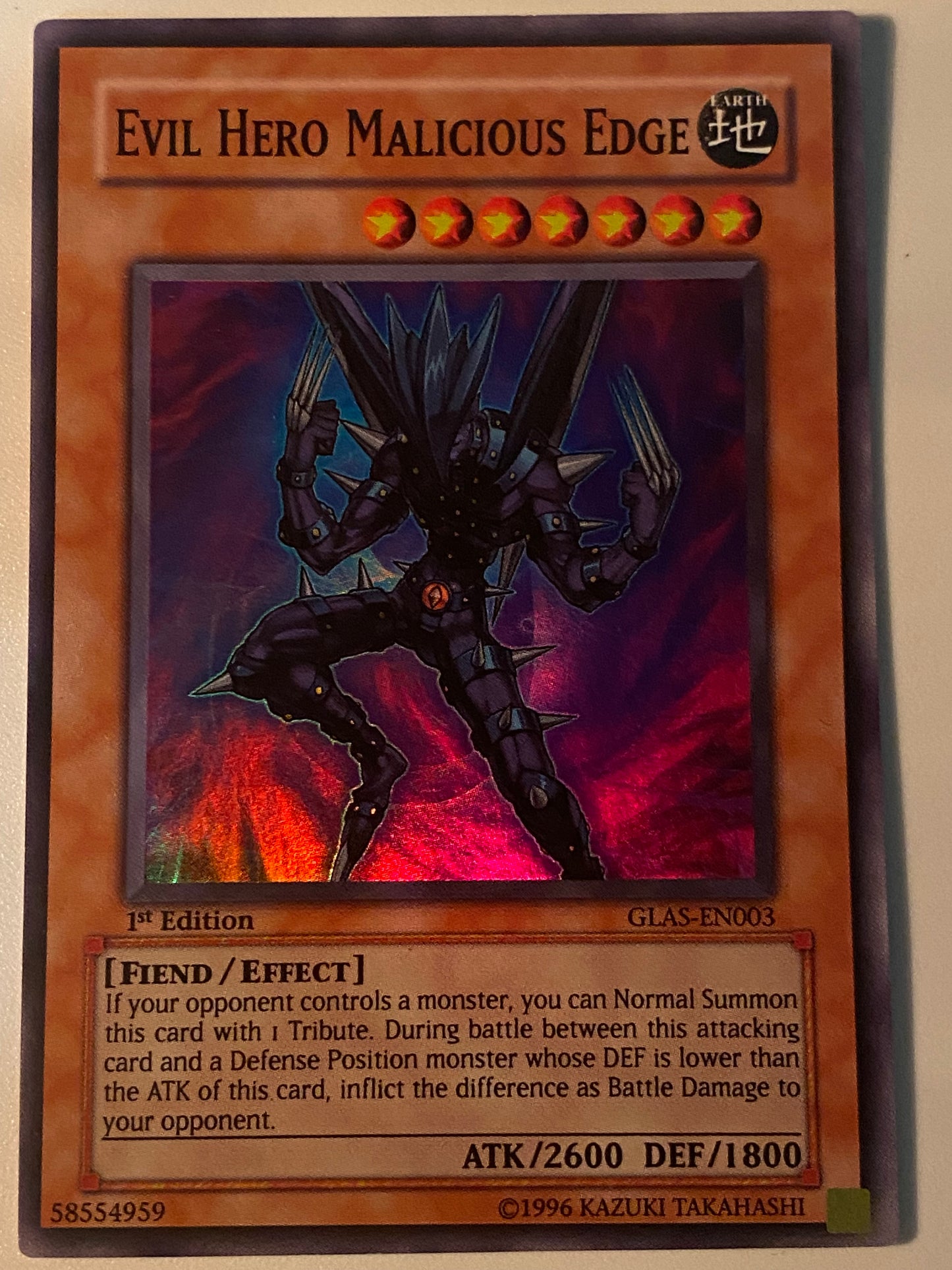 Evil HERO Malicious Edge GLAS-EN003