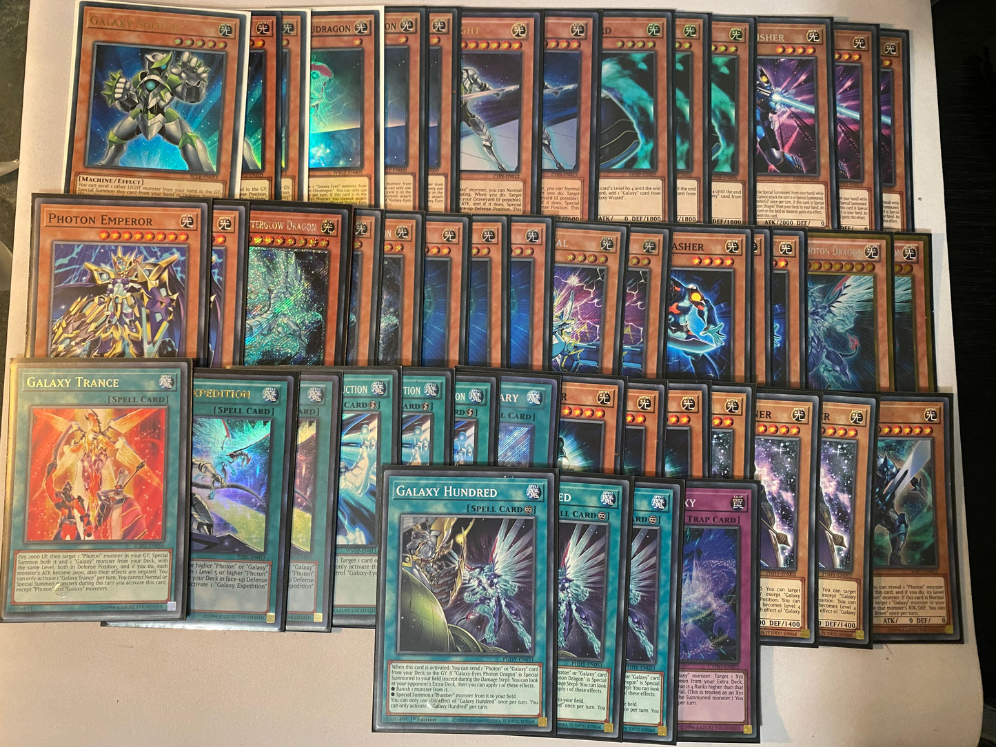 Galaxy Eyes Deck Core(Minus Number 90) Read Description