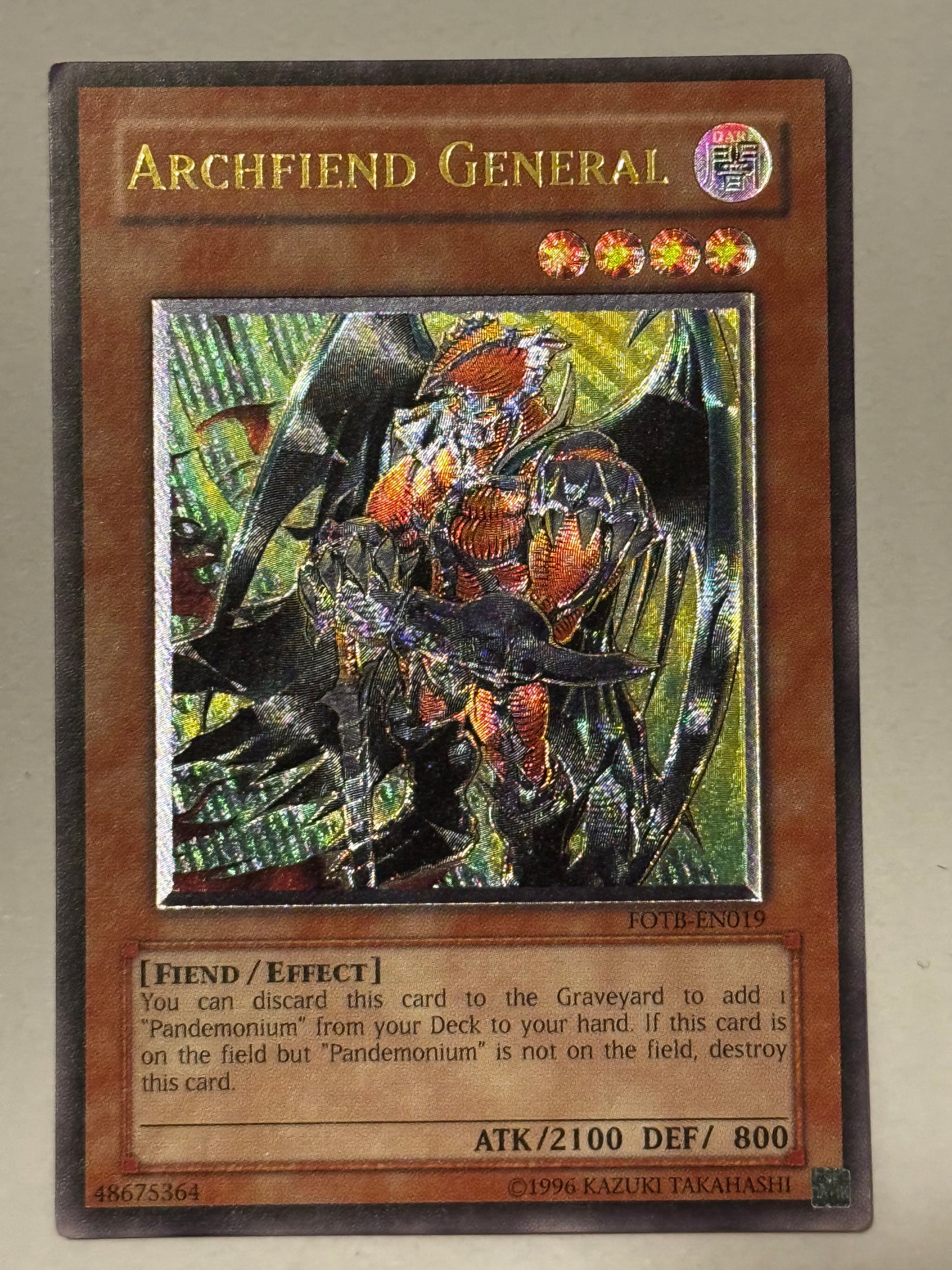 Archfiend General FOTB-EN019