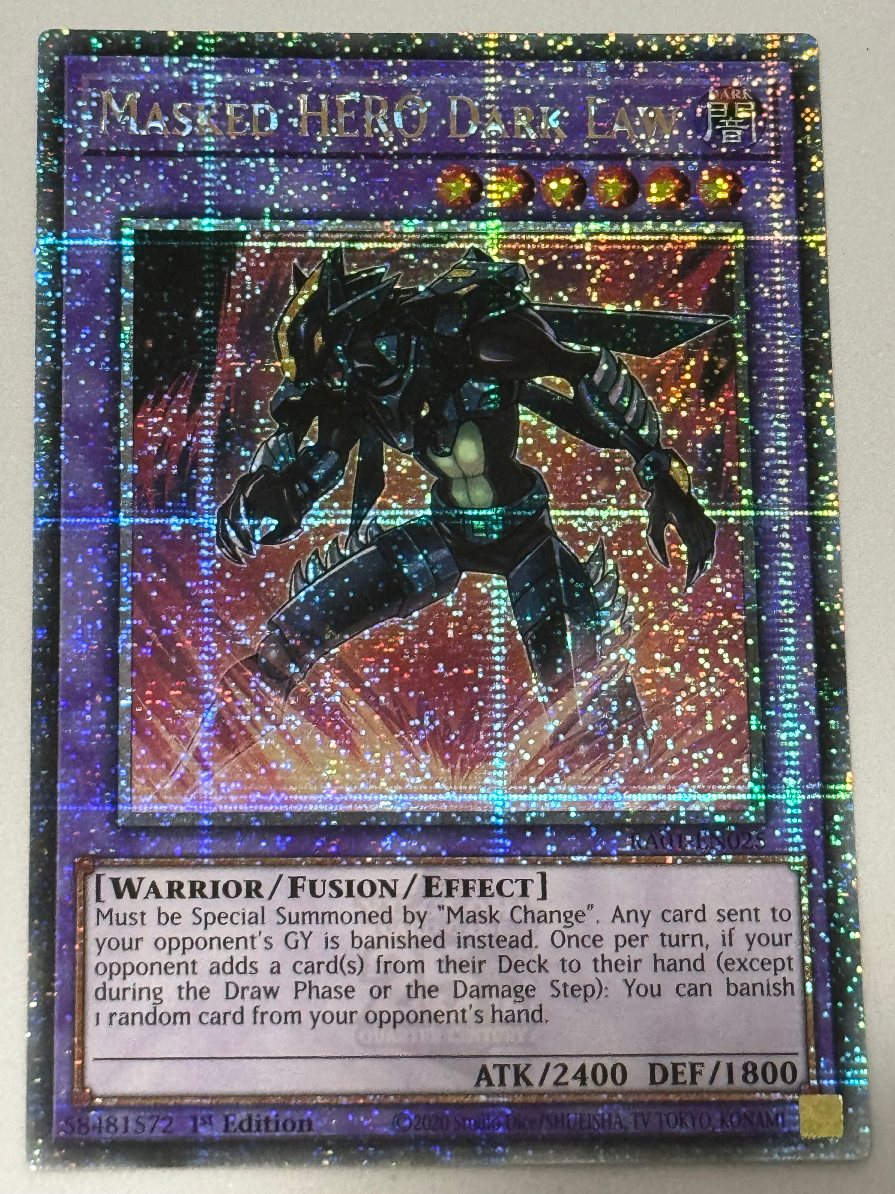 Masked HERO Dark Law RA01-EN025 – Genesis TCG