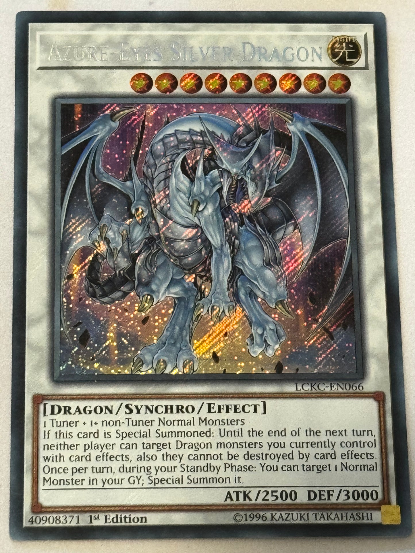 Azure-Eyes Silver Dragon LCKC-EN066