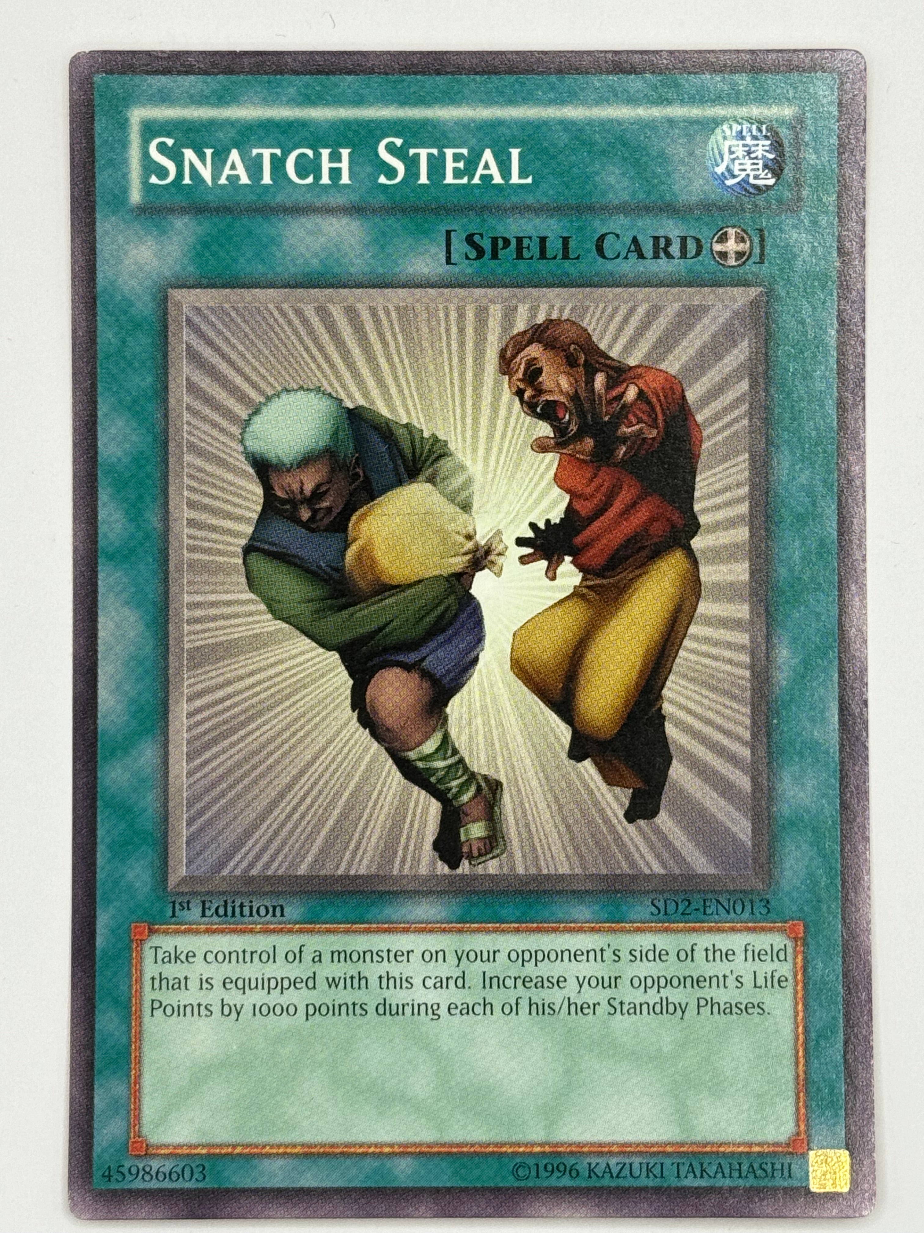 steal meme yugioh card Snatch Steal SD2-EN013 – Genesis TCG