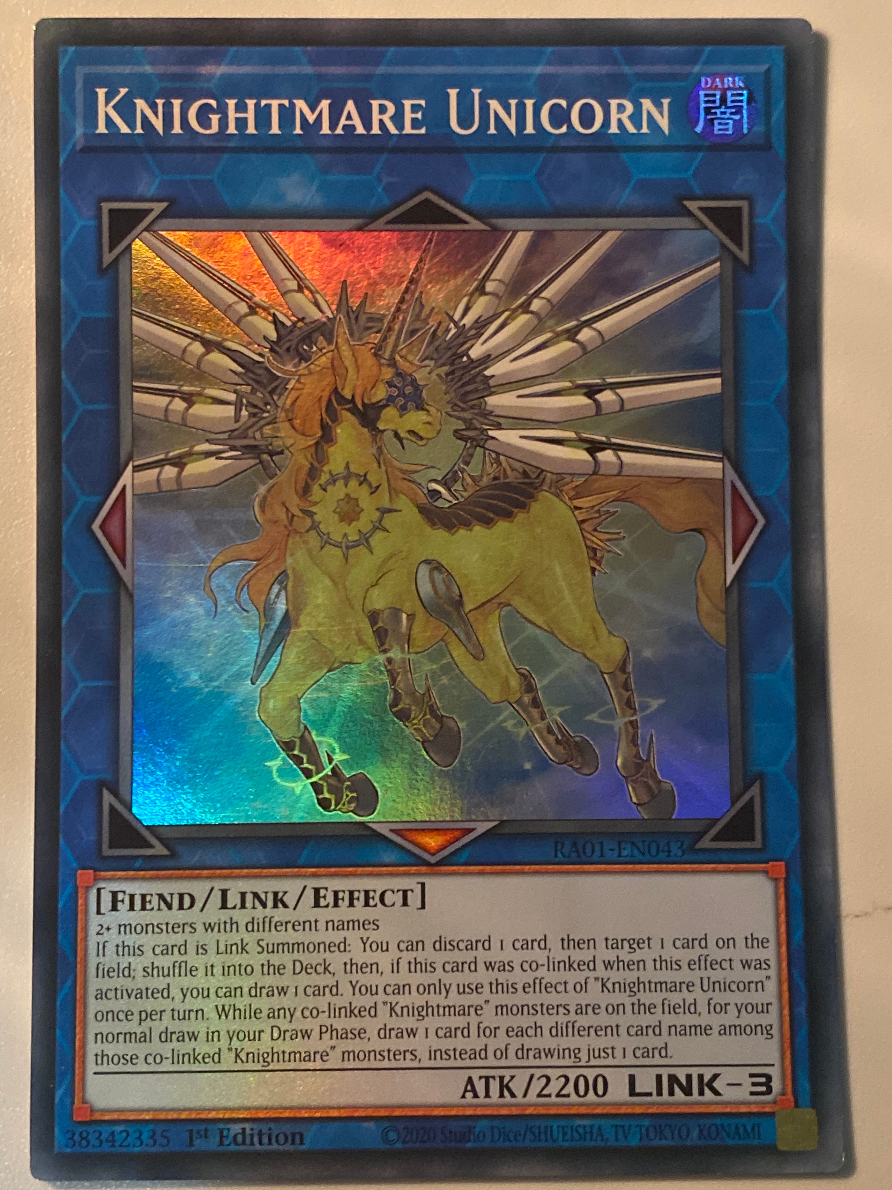 Knightmare Unicorn RA01-EN043 Genesis TCG Knightmare Unicorn RA01-EN043 Genesis TCG