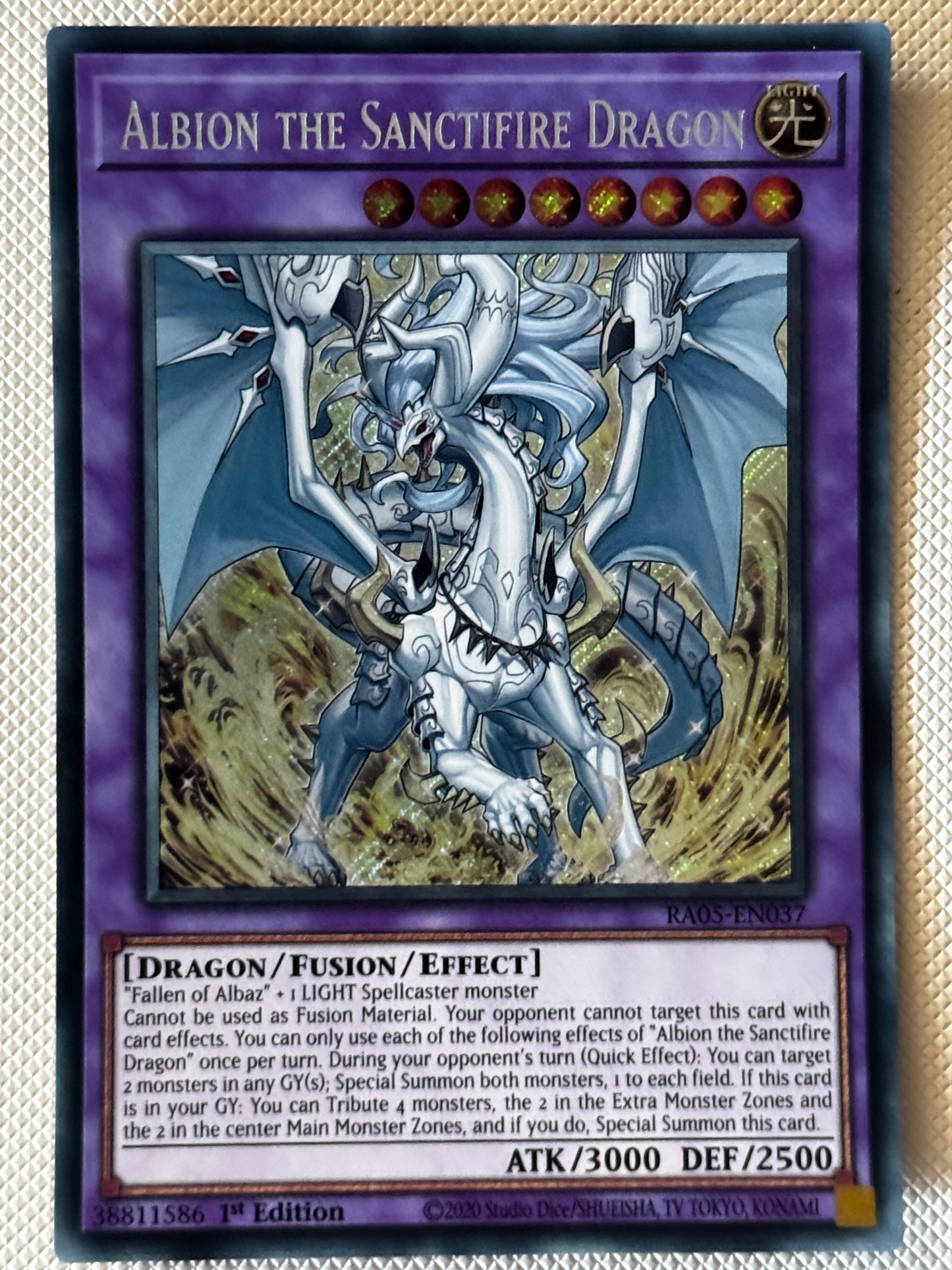 Albion The Sanctifire Dragon RA05-EN037