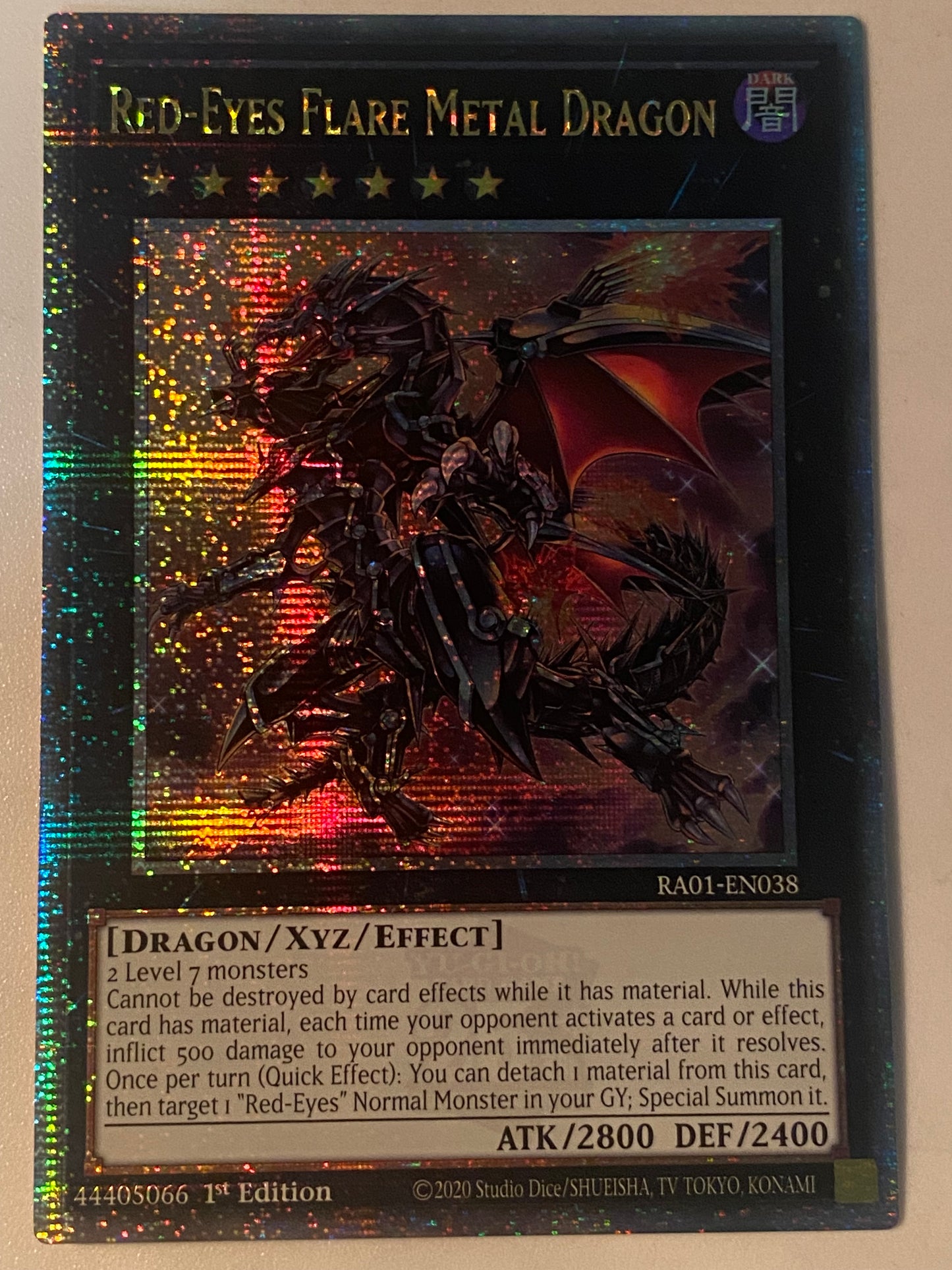 Red-Eyes Flare Metal Dragon RA01-EN038