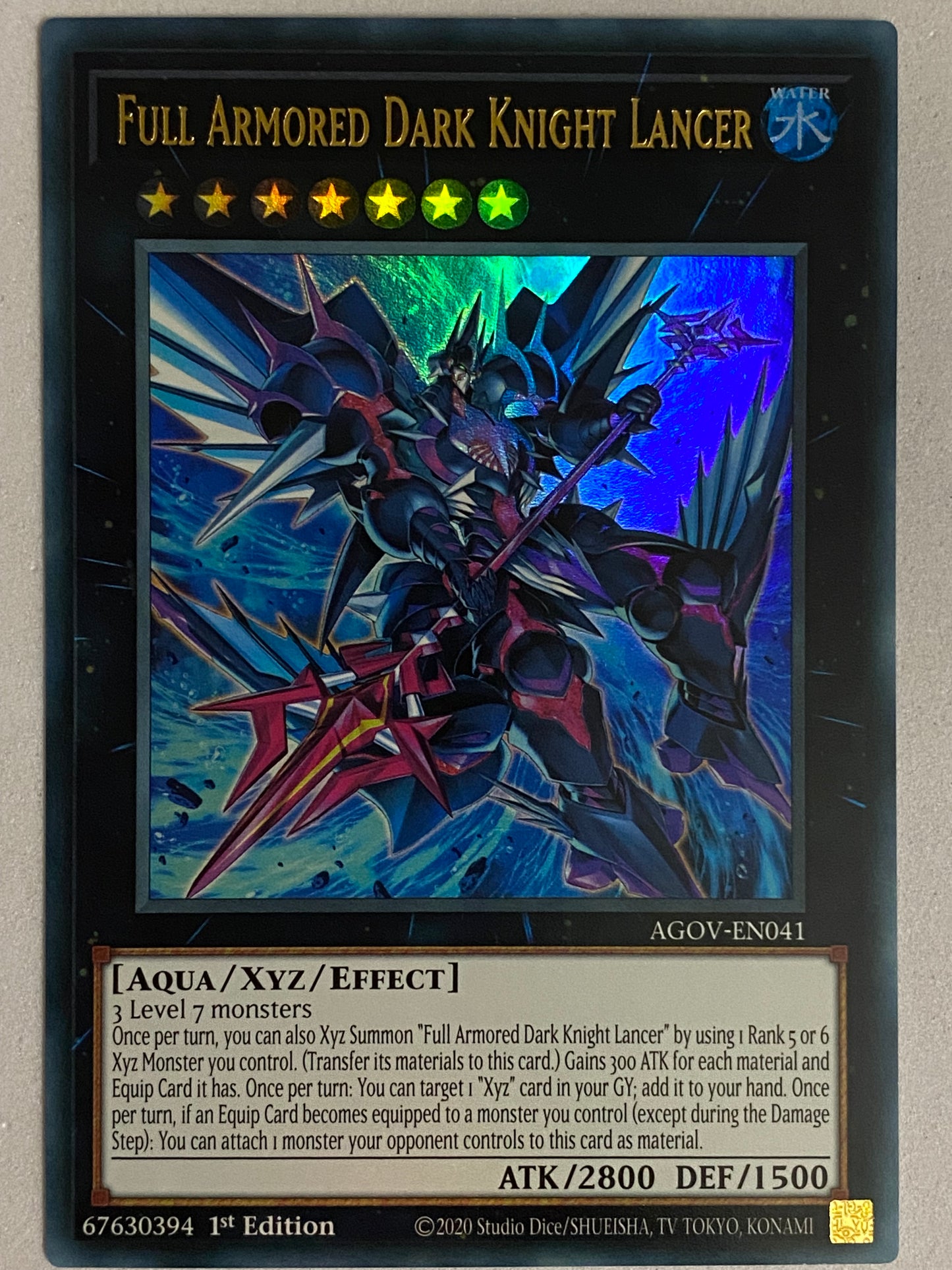 Full Armoured Dark Knight Lancer AGOV-EN041