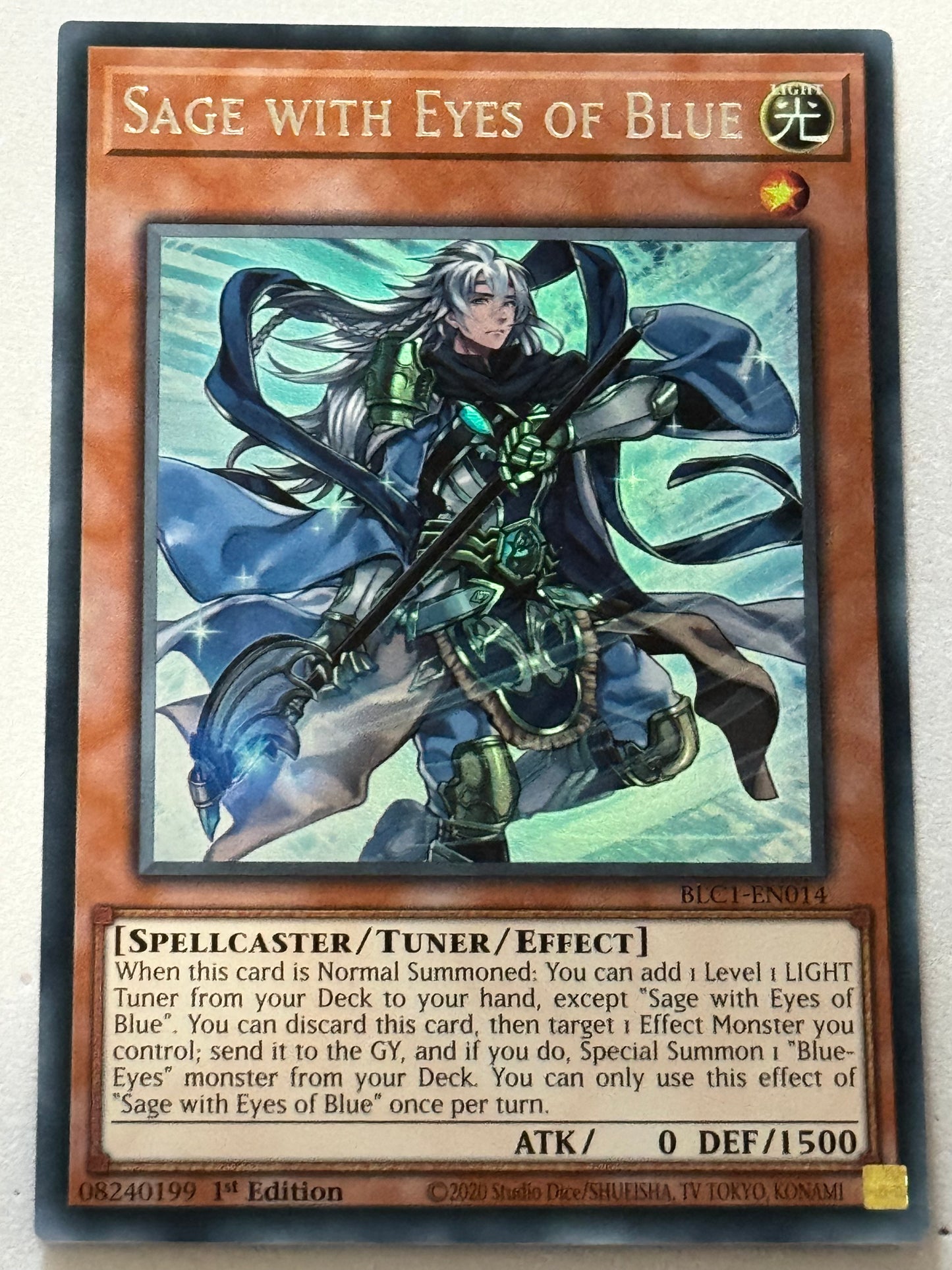 Sage With Eyes Of Blue (Silver) BLC1-EN014