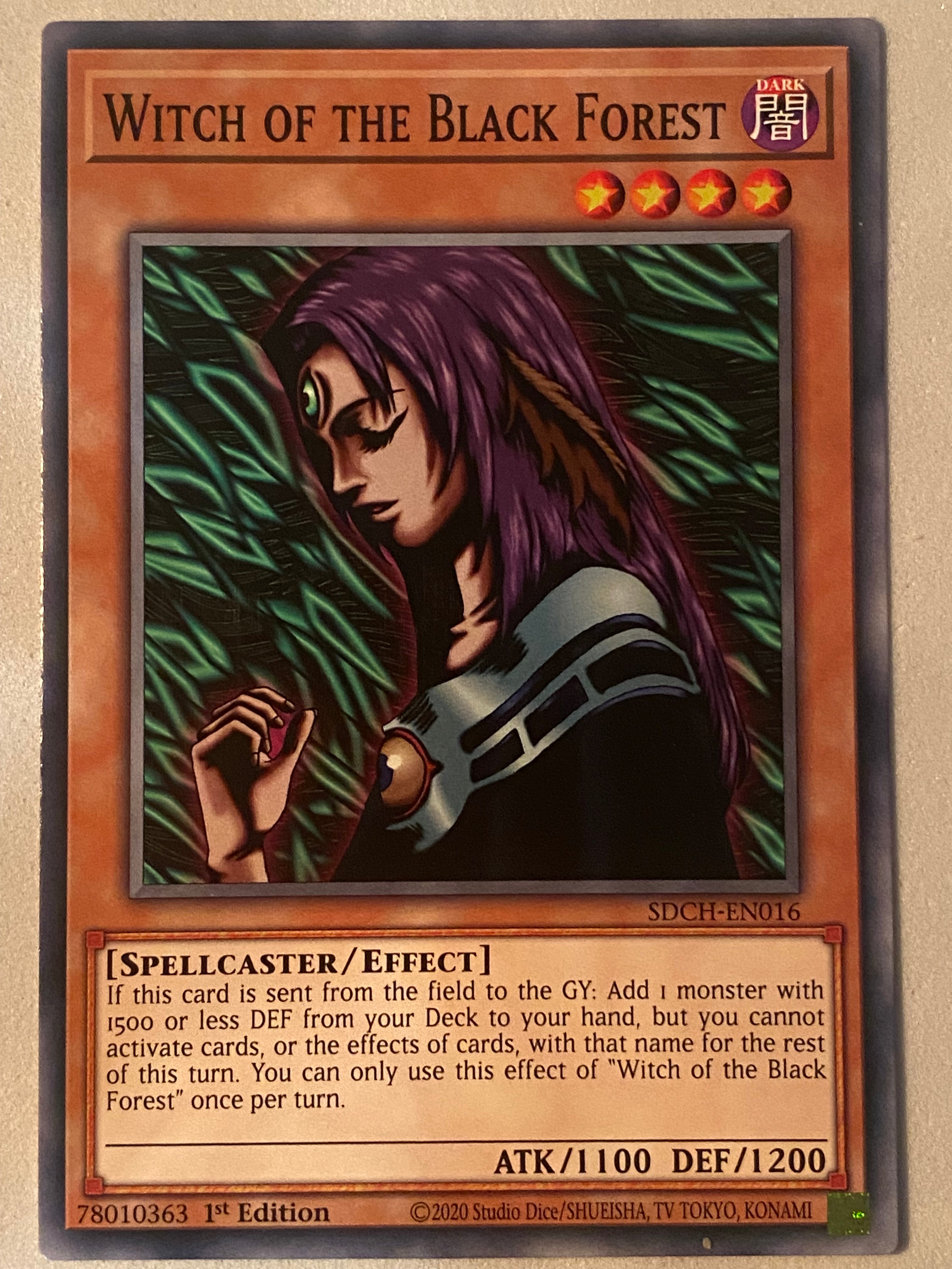 Witch Of The Black Forest SDCH-EN016 Genesis TCG Witch Of The Black Forest SDCH-EN016 Genesis TCG