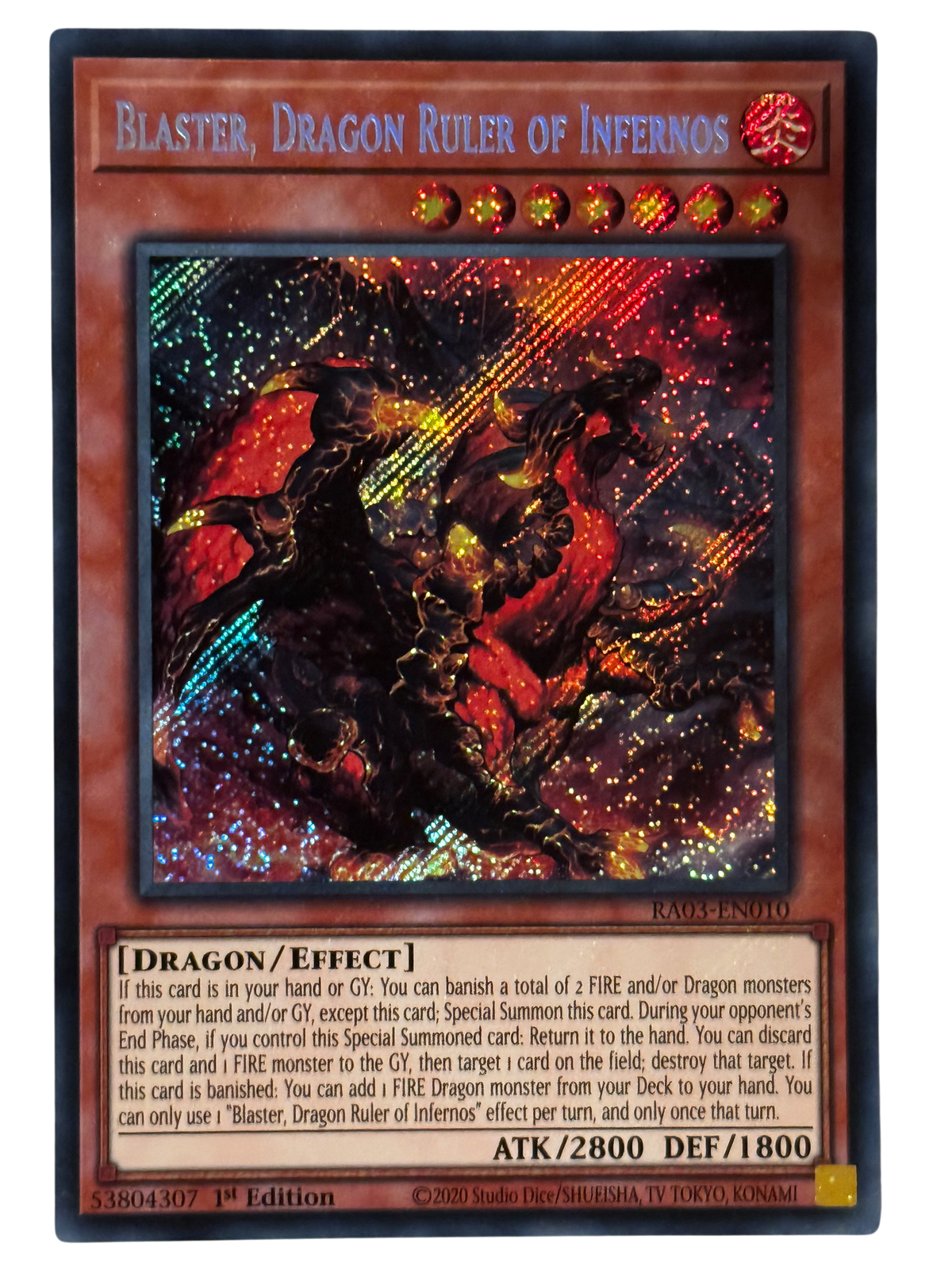 Blaster, Dragon Ruler Of Infernos RA03-EN010