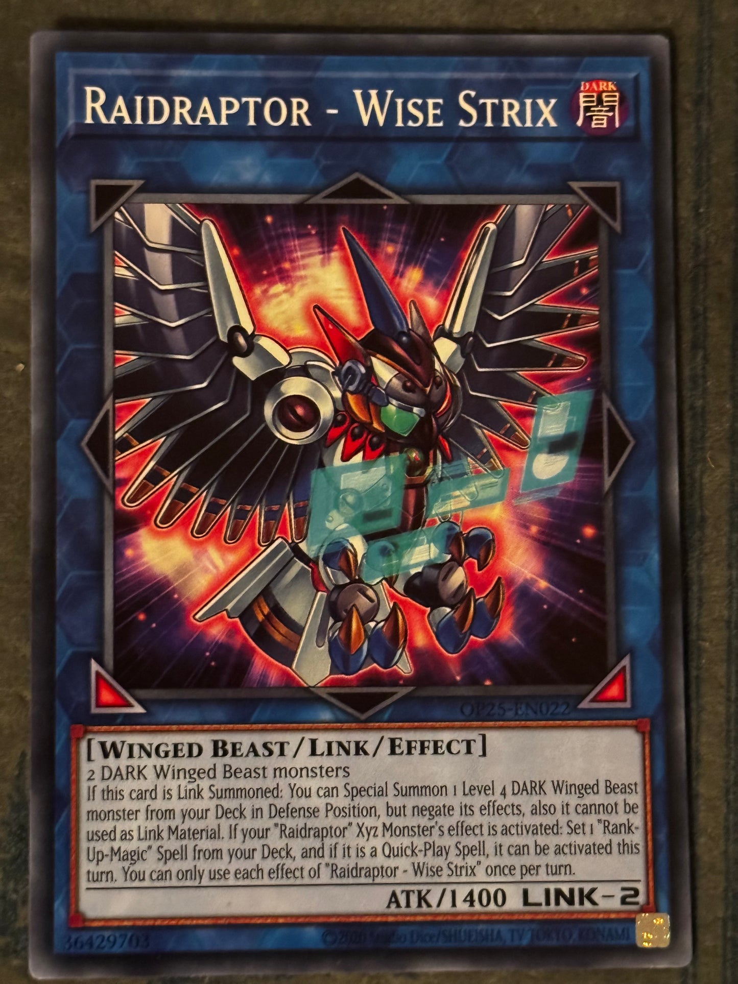 Raidraptor - Wise Strix OP25-EN022