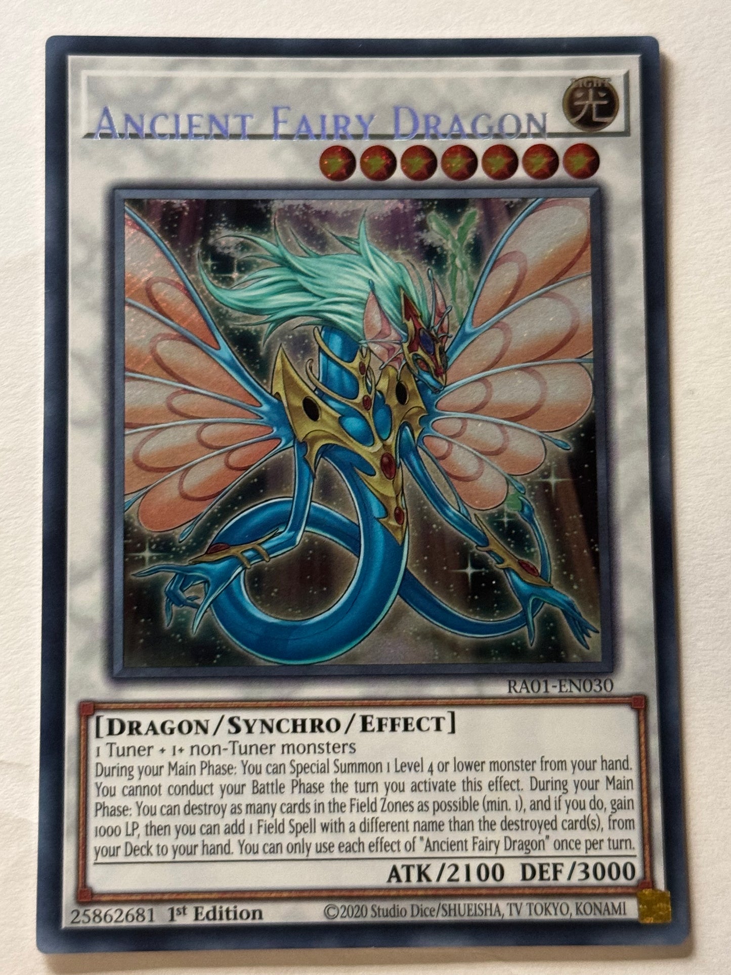 Ancient Fairy Dragon RA01-EN030 Misprint
