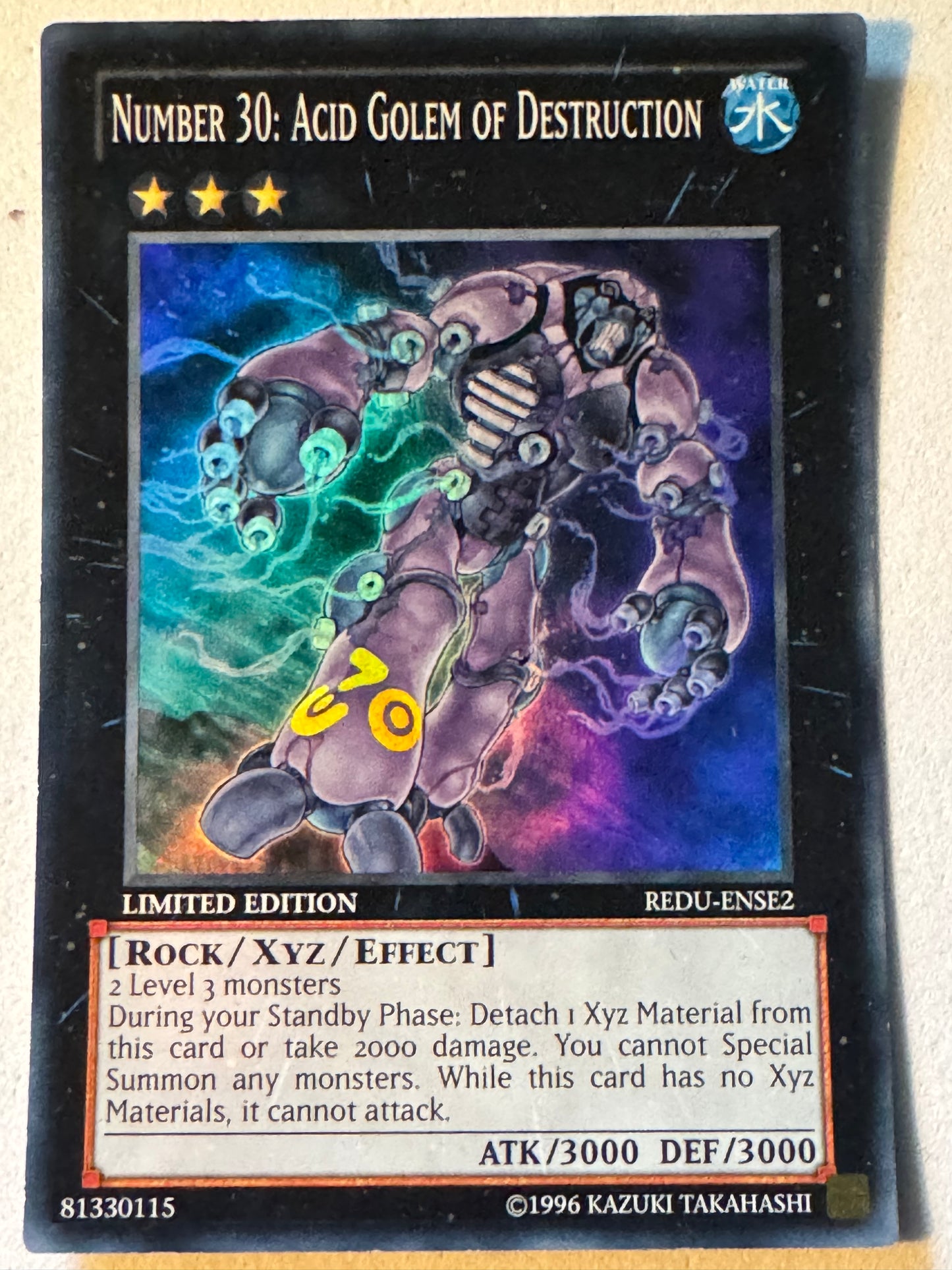 Number 30: Acid Golem Of Destruction REDU-ENSE2