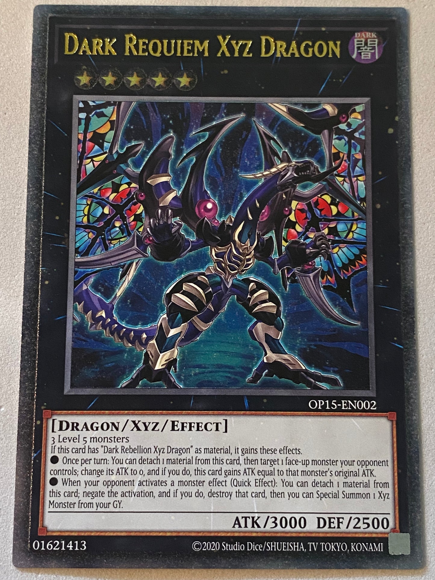 Dark Requiem XYZ Dragon OP15-EN002