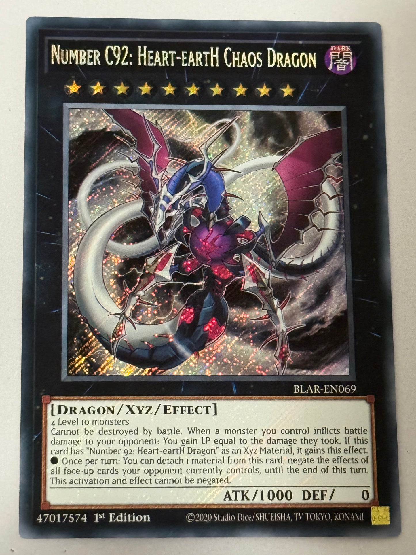 Number C92: Heart-EartH Chaos Dragon BLAR-EN069