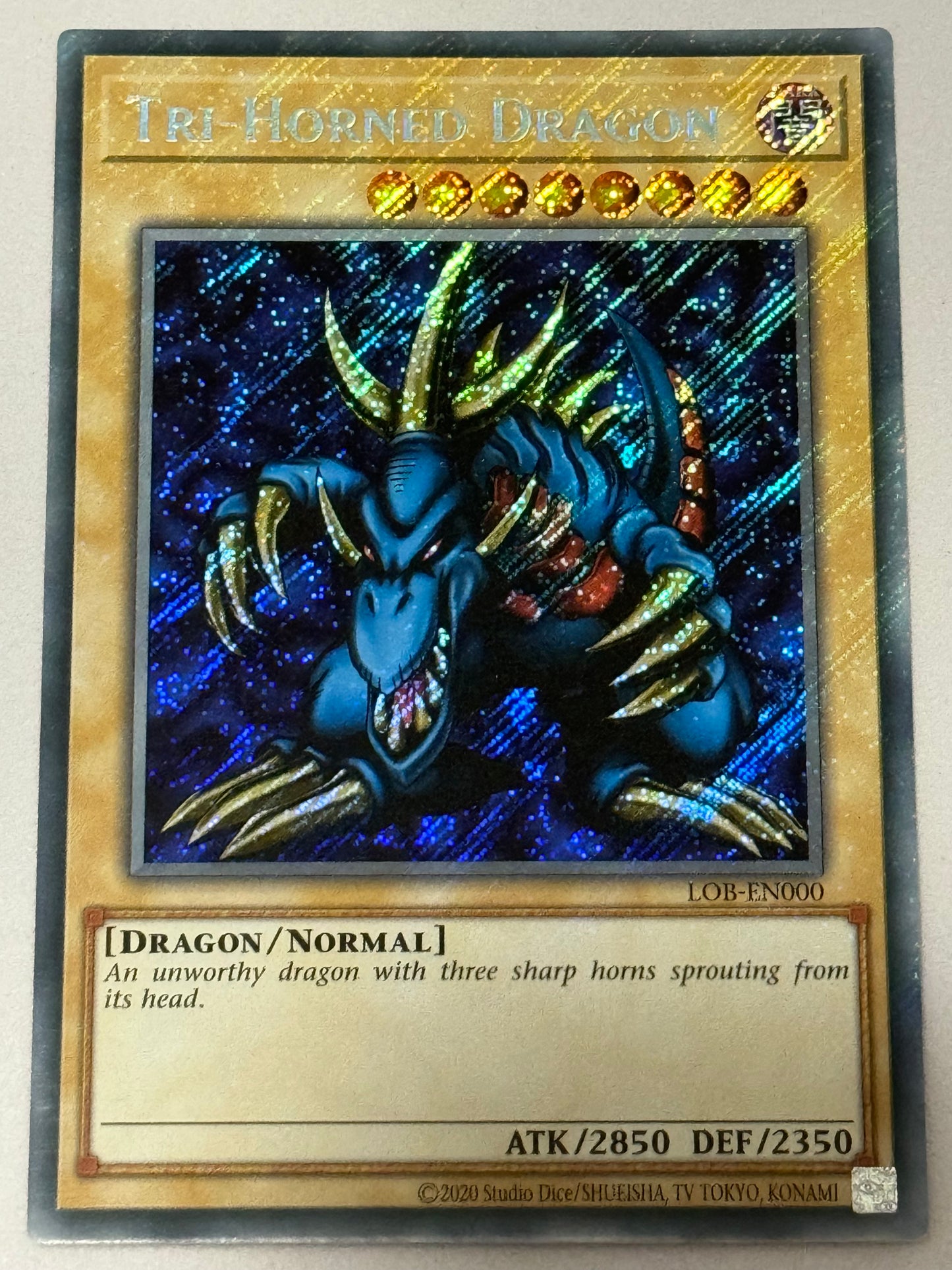 Tri-Horned Dragon LOB-EN000