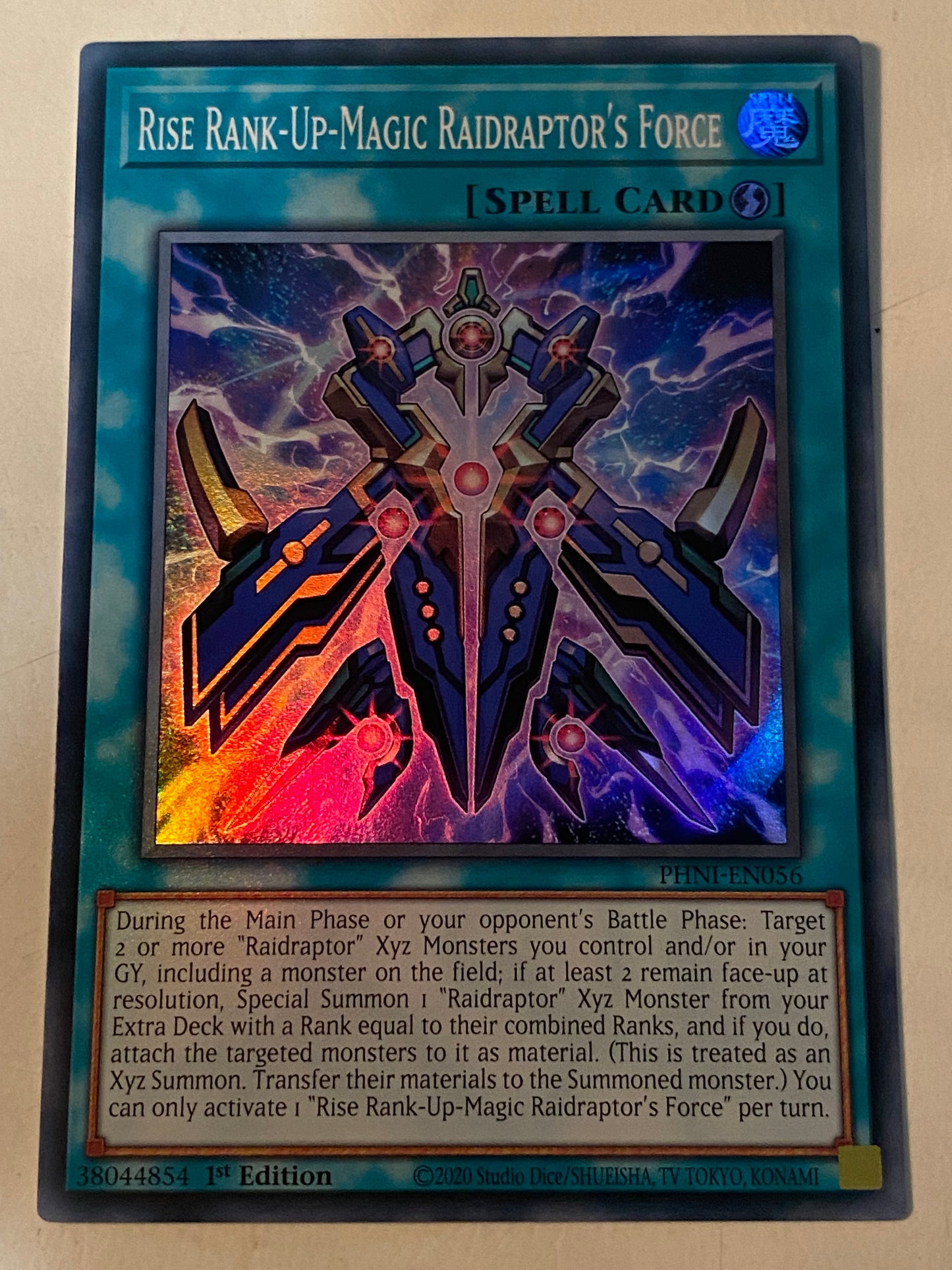 Rise Rank-Up Magic Raidraptor’s Force PHNI-EN056