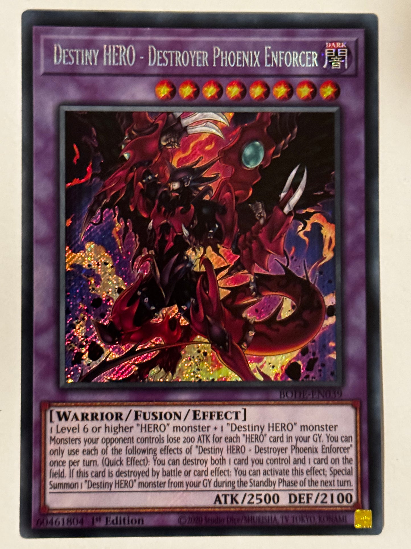 Destiny HERO- Destroyer Phoenix Enforcer BODE-EN039