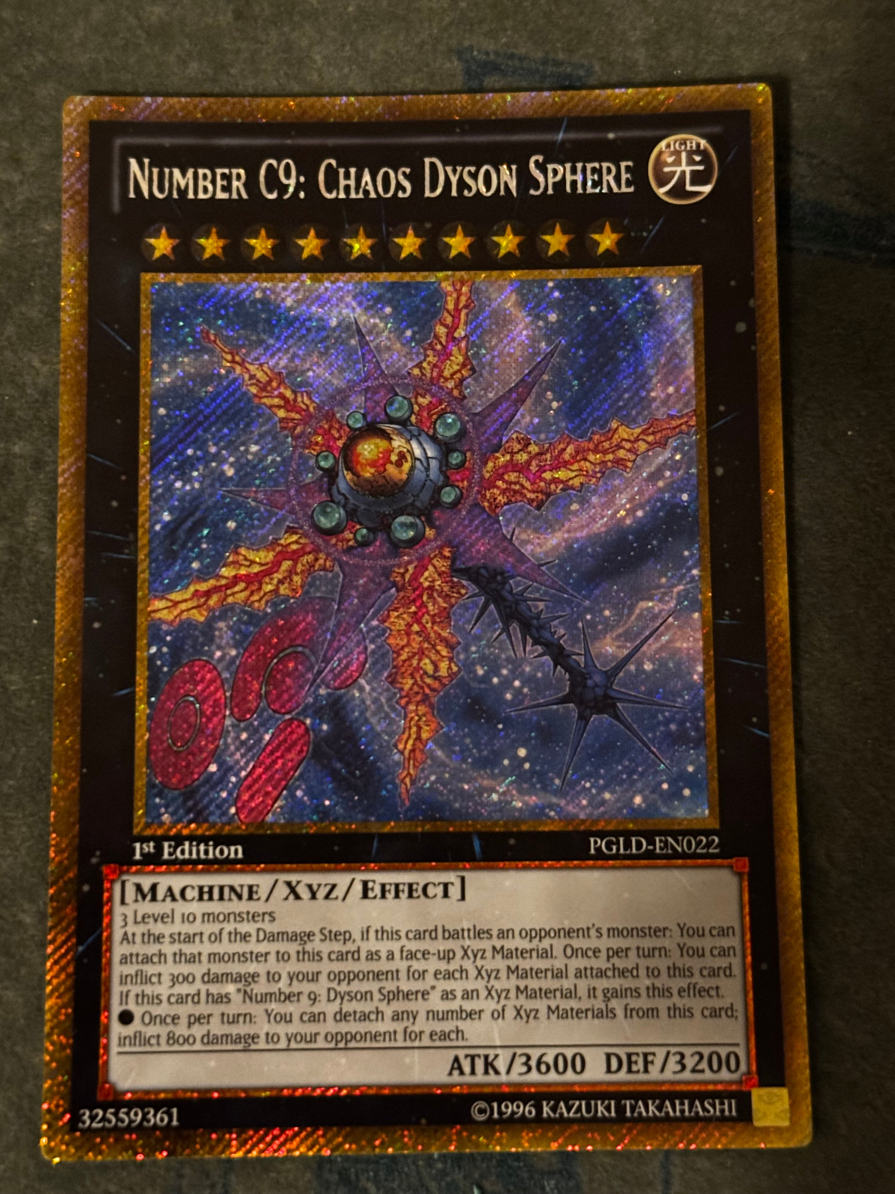Number C9: Chaos Dyson Sphere PGLD-EN022 Genesis TCG Number C9: Chaos Dyson Sphere PGLD-EN022 Genesis TCG