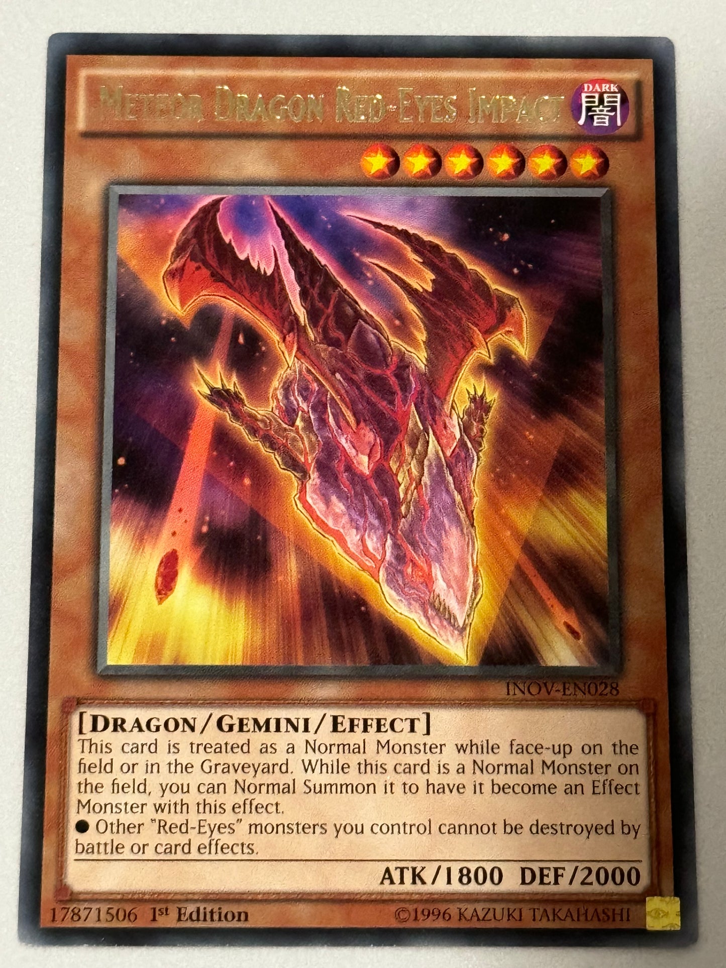 Meteor Dragon Red-Eyes Impact INOV-EN028