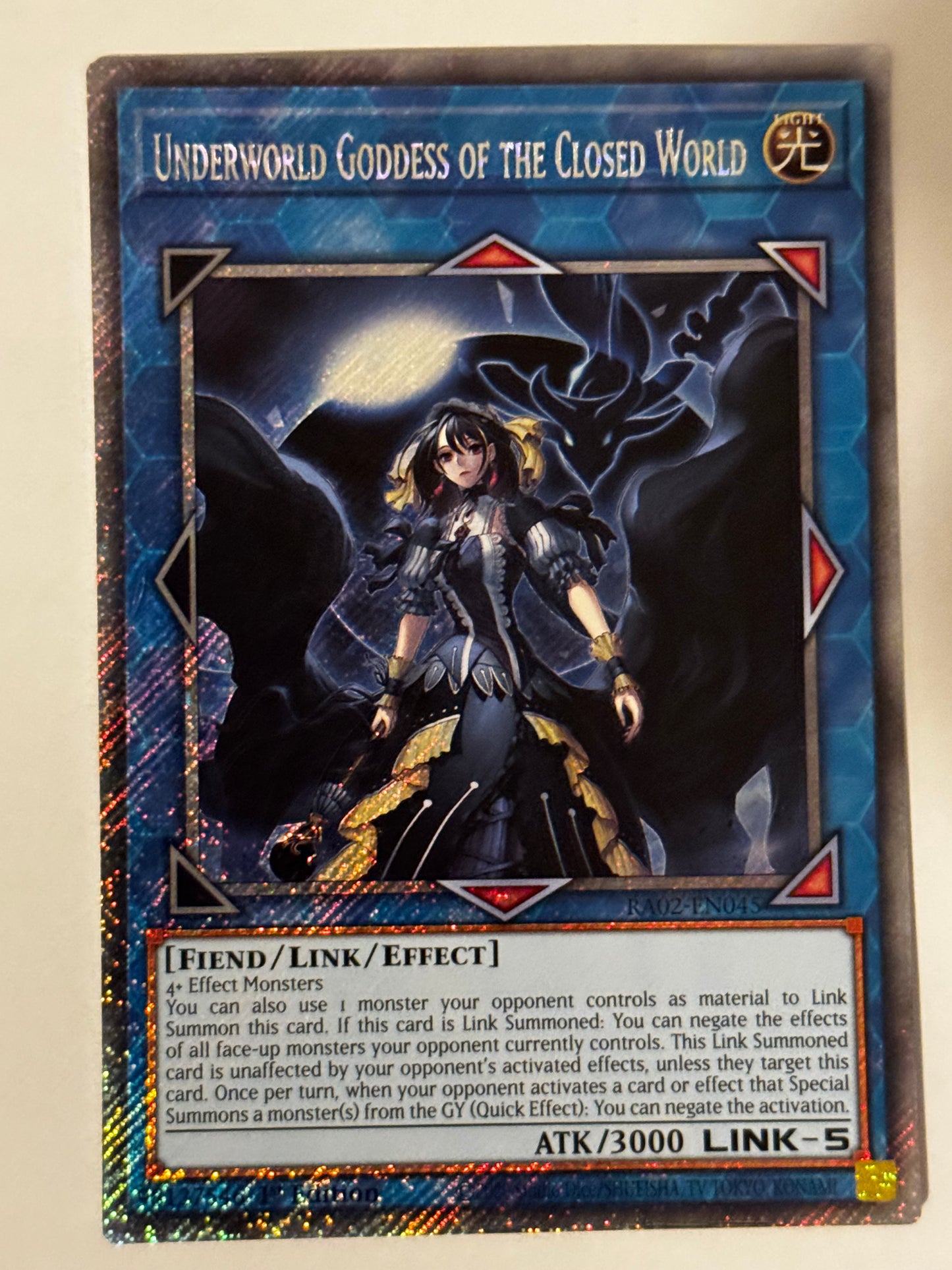 Underworld Goddess Of The Closed World RA02-EN045