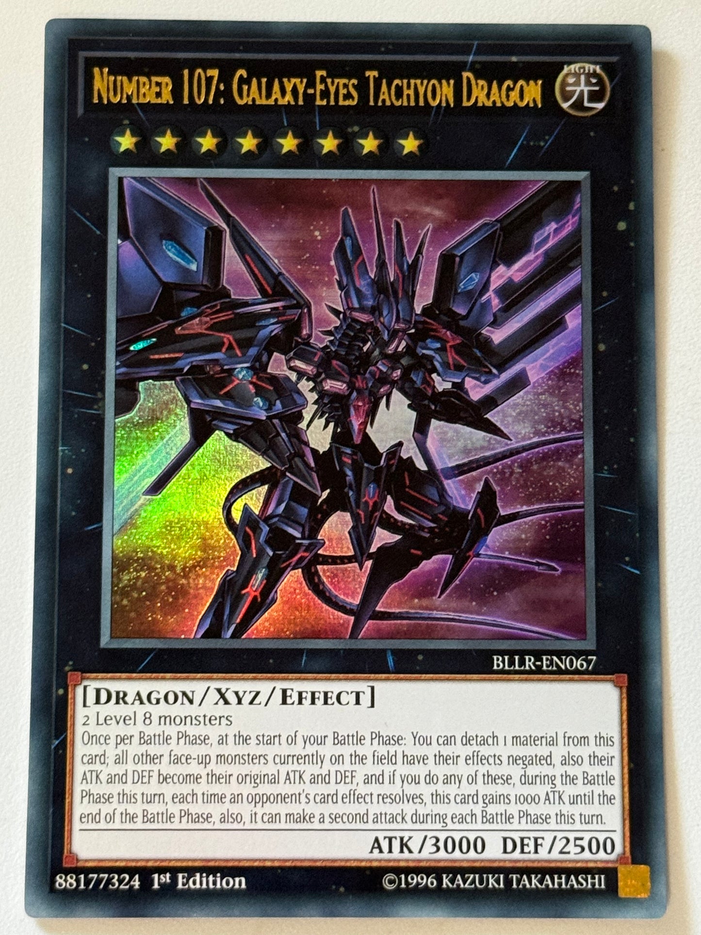 Number 107: Galaxy-Eyes Tachyon Dragon BLLR-EN067