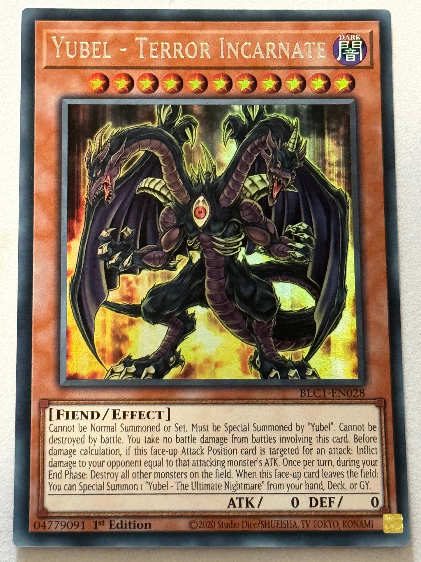 Yubel - Terror Incarnate (Silver) BLC1-EN028