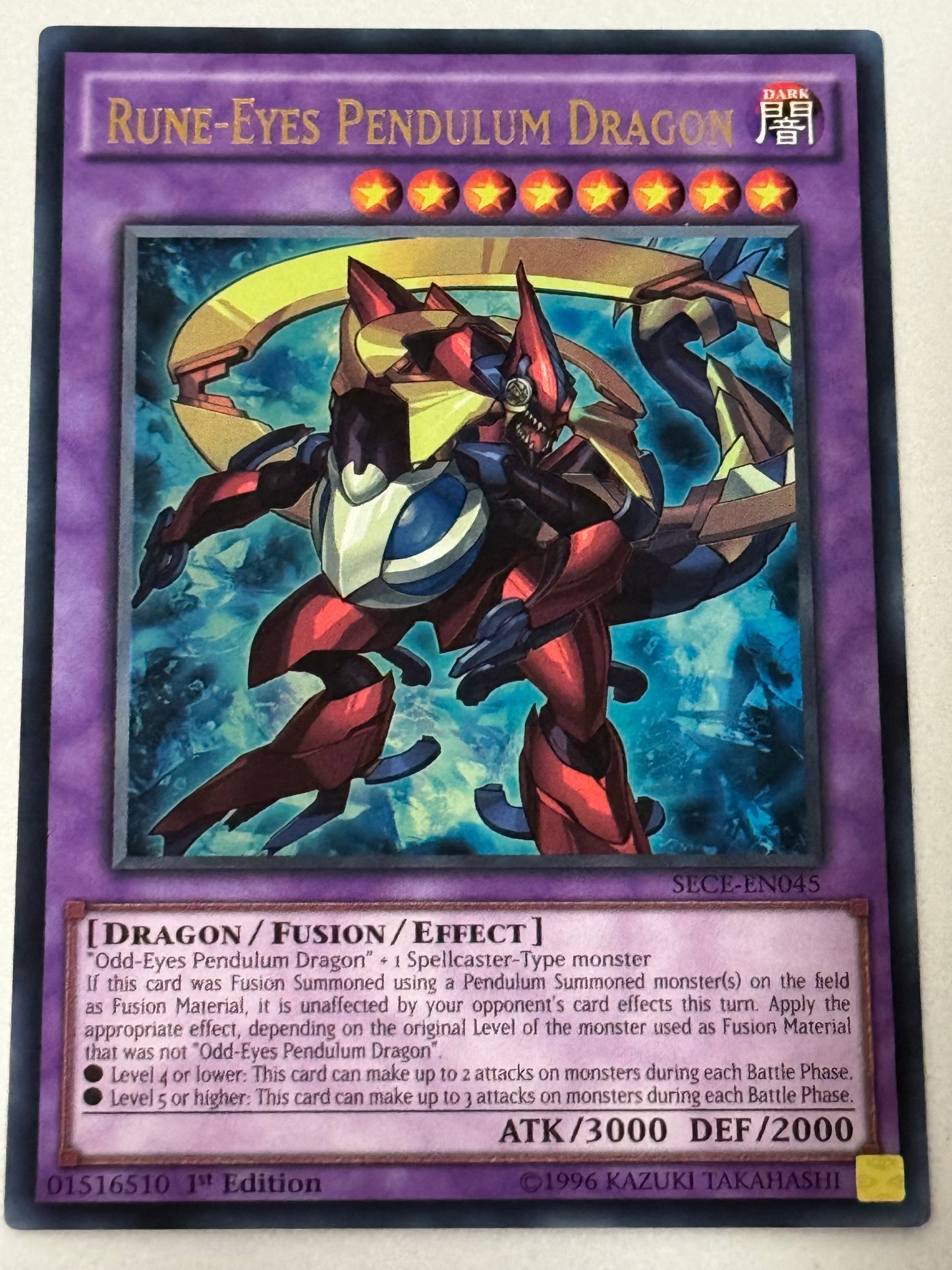 Rune-Eyes Pendulum Dragon SECE-EN45