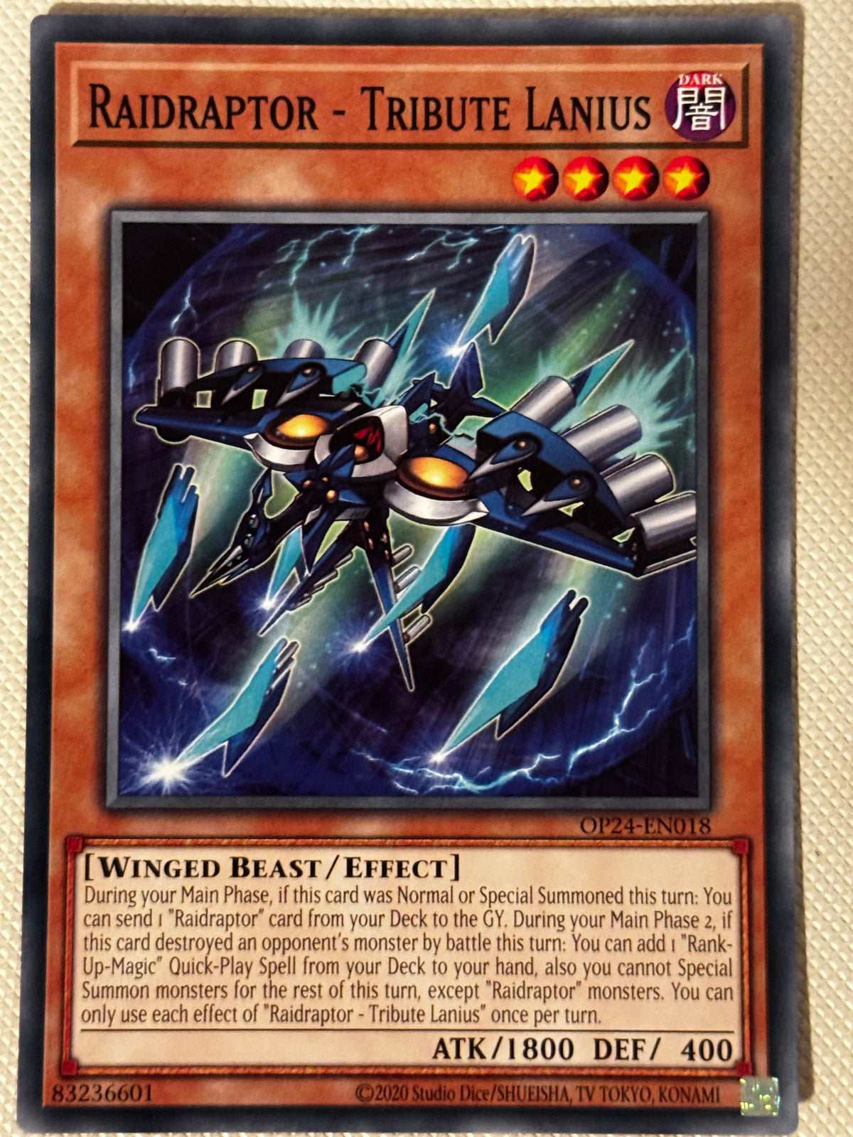 Raidraptor - Tribute Lanius OP24-EN018
