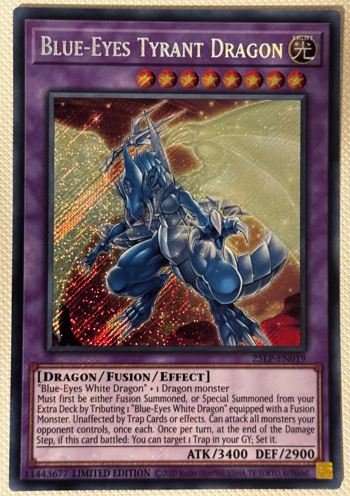 Blue-Eyes Tyrant Dragon 25LP-EN019