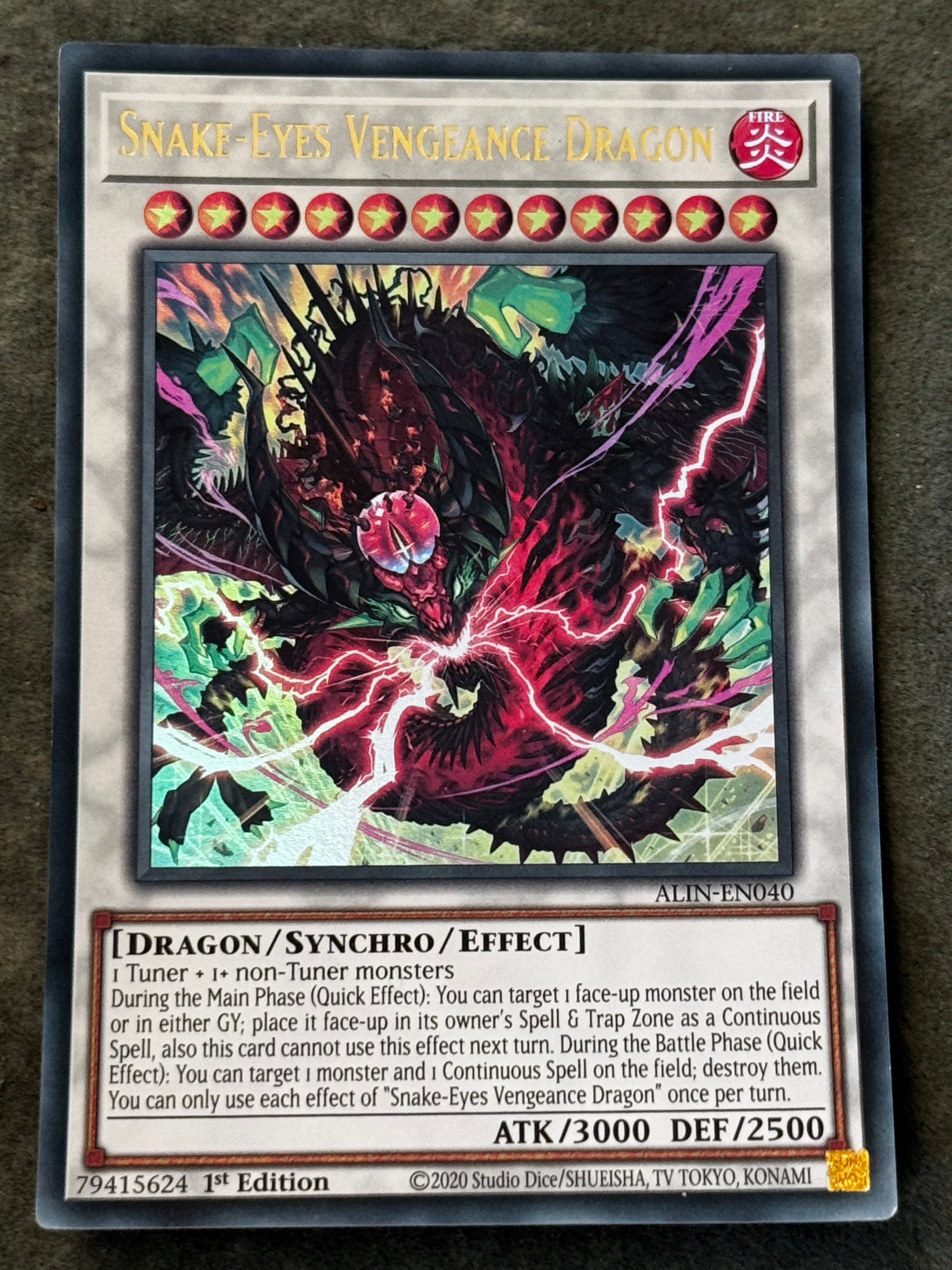 Snake-Eyes Vengeance Dragon ALIN-EN040 – Genesis TCG