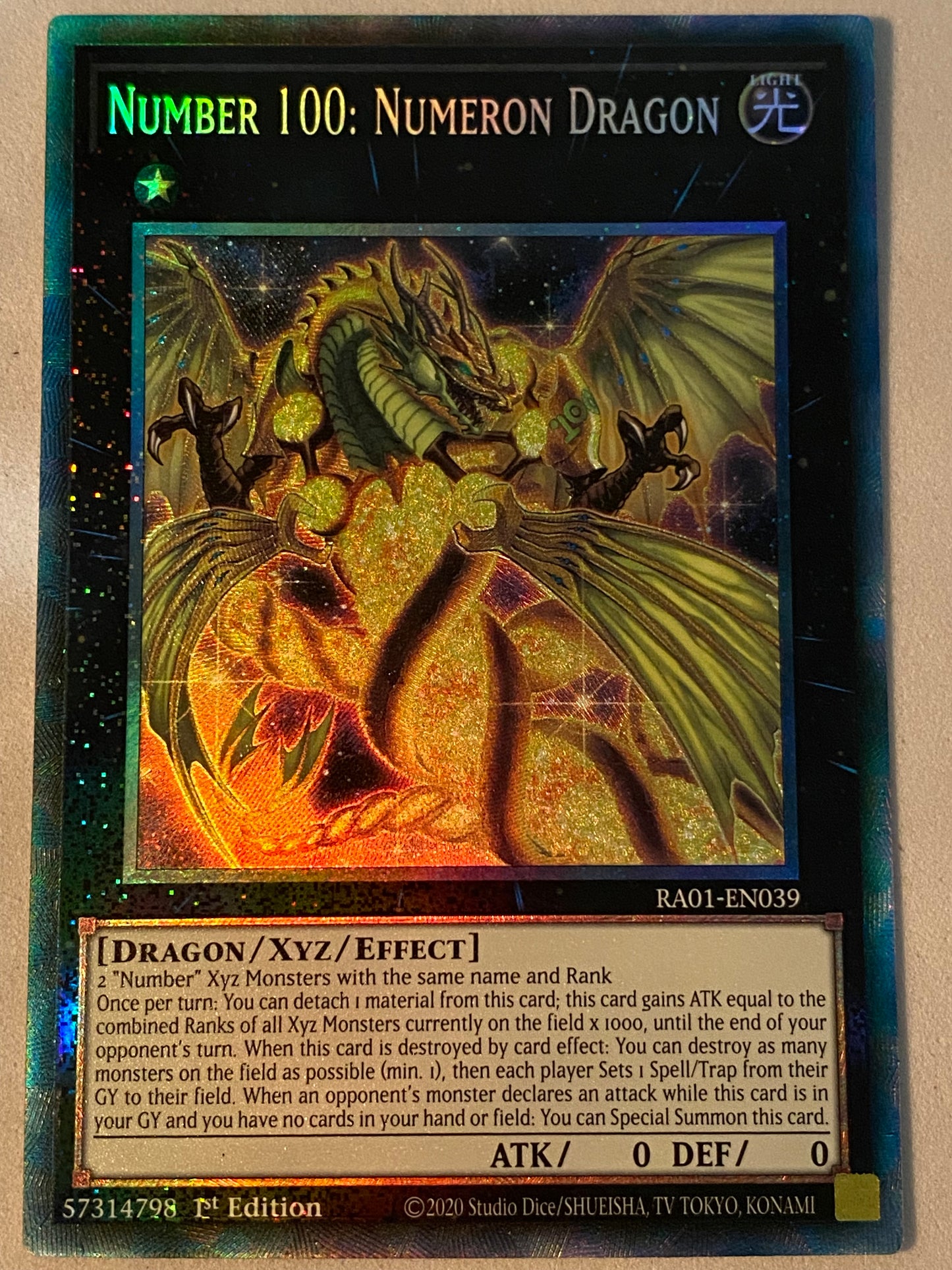 Number 100: Numeron Dragon RA01-EN039