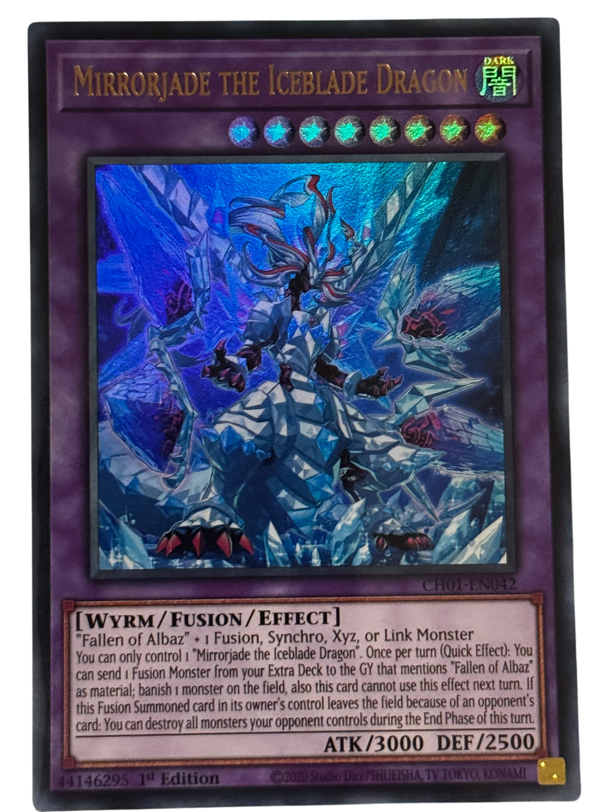 Mirrorjade The Iceblade Dragon CH01-EN042