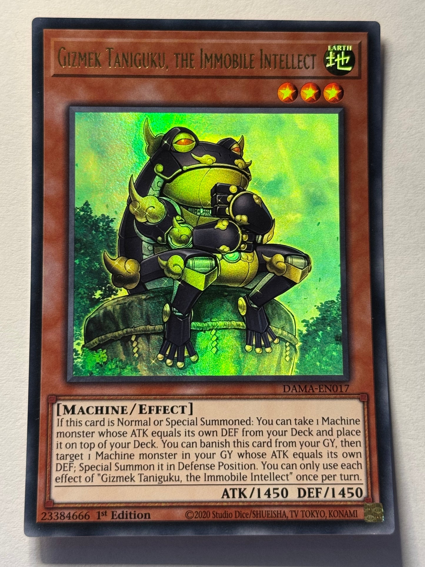 Gizmek Taniguku, The Immobile Intellect DAMA-EN017