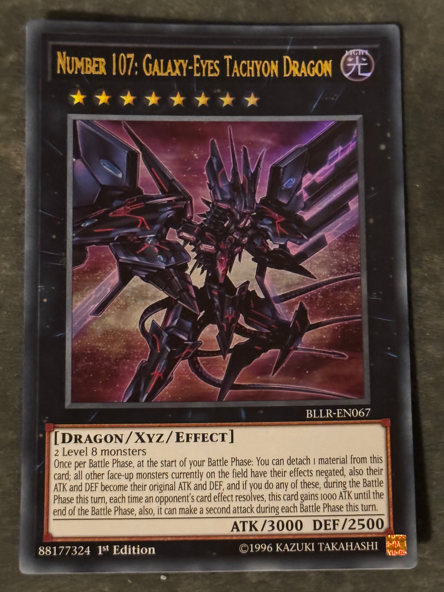 Number 107: Galaxy-Eyes Tachyon Dragon BLLR-EN067