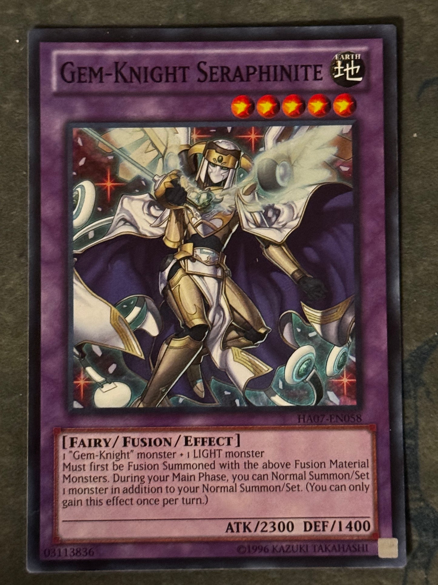 Gem-Knight Seraphinite HA07-EN058