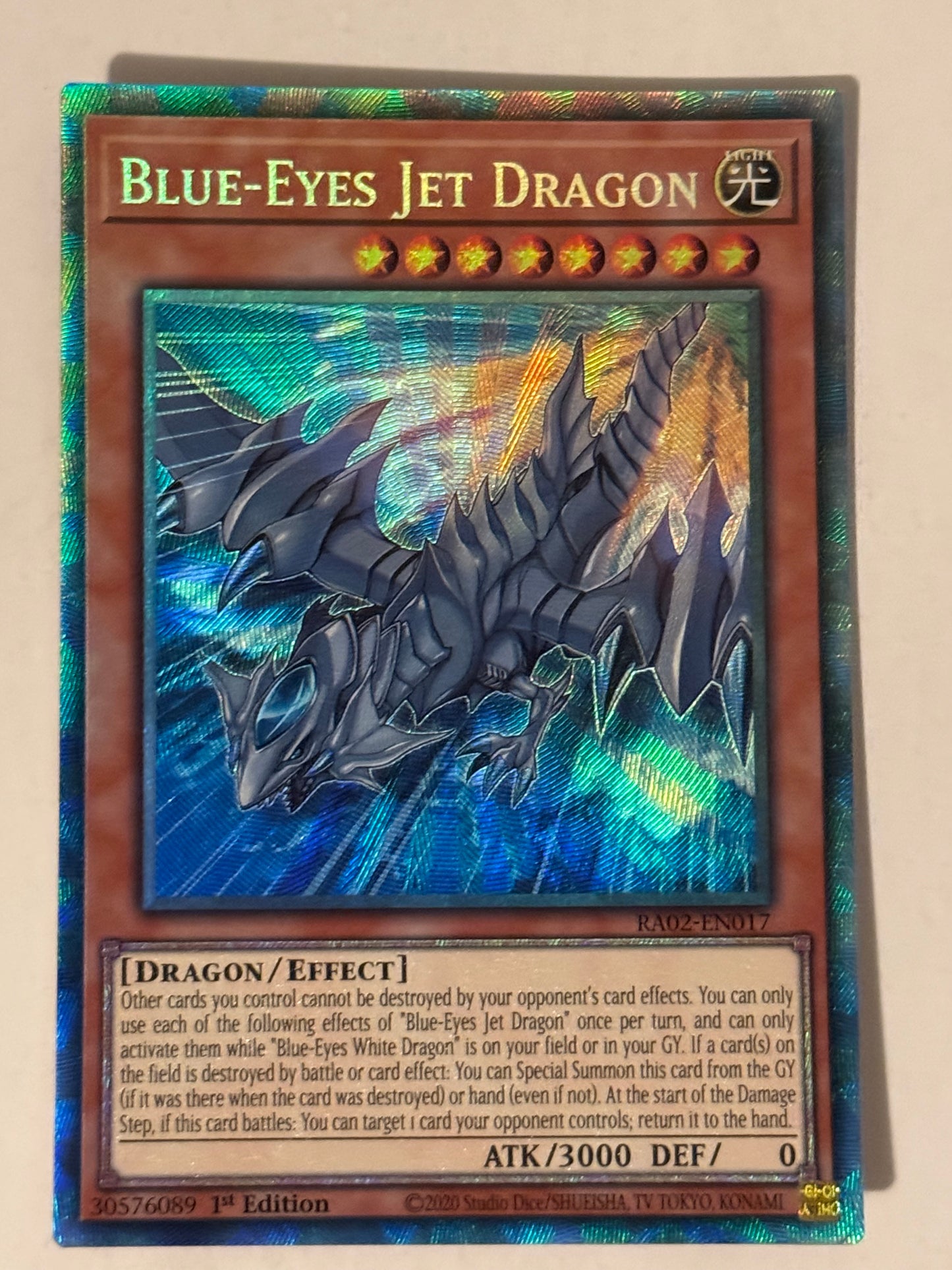 Blue-Eyes Jet Dragon RA02-EN017