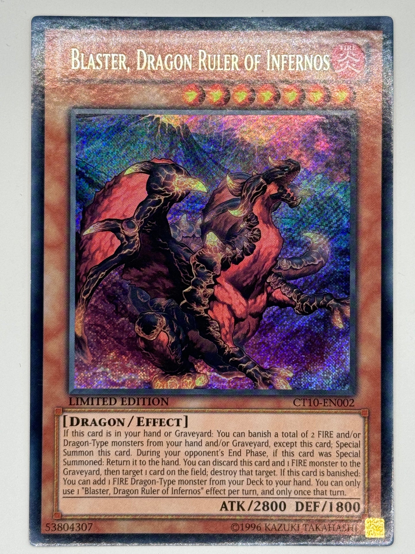 Blaster, Dragon Ruler Of Infernos CT10-EN002