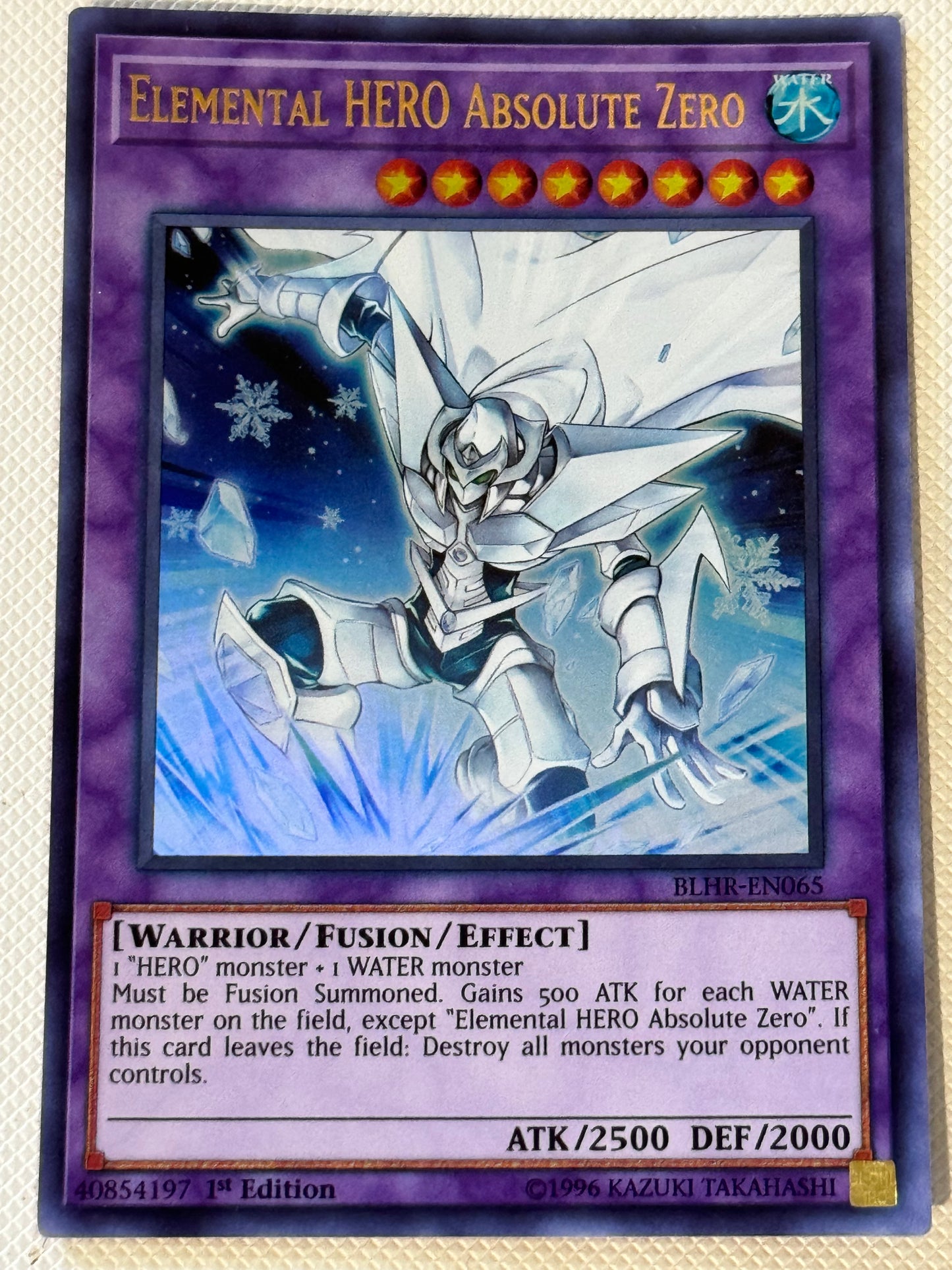 Elemental HERO Absolute Zero BLHR-EN065