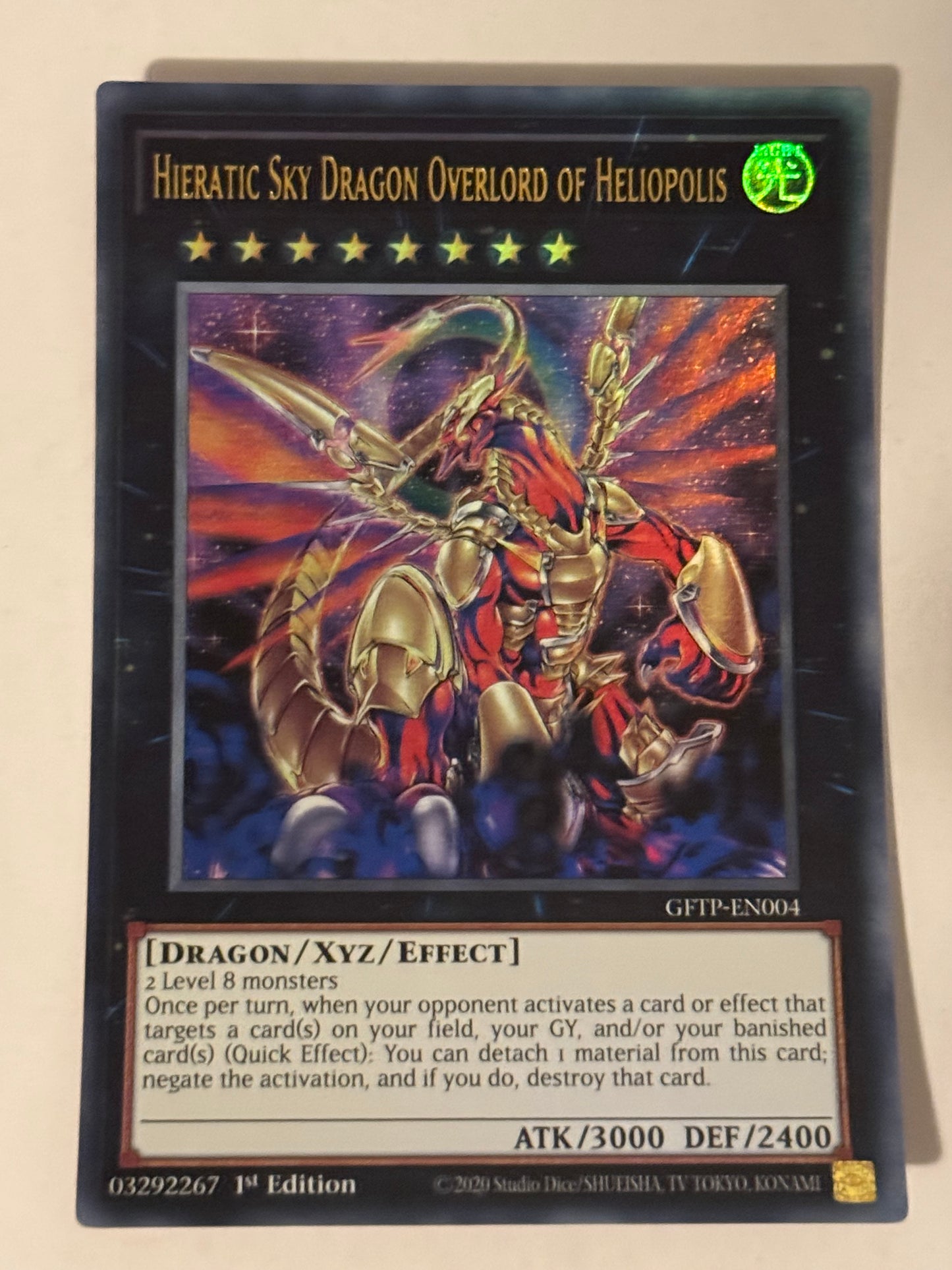 Hieratic Sky Dragon Overlord Of Heliopolis GFTP-EN004