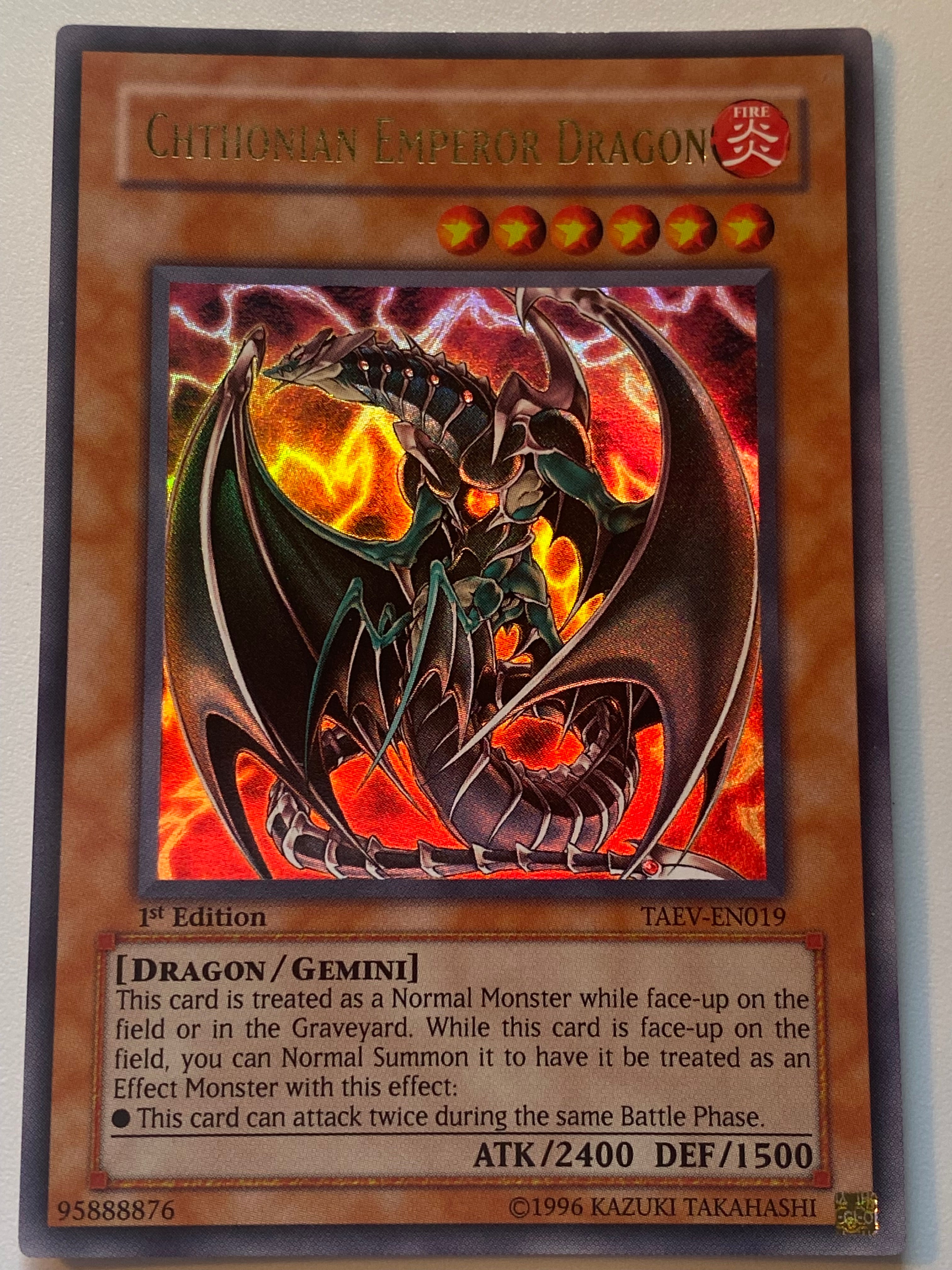yugioh chthonian cards Chthonian Emperor Dragon TAEV-EN019 – Genesis TCG