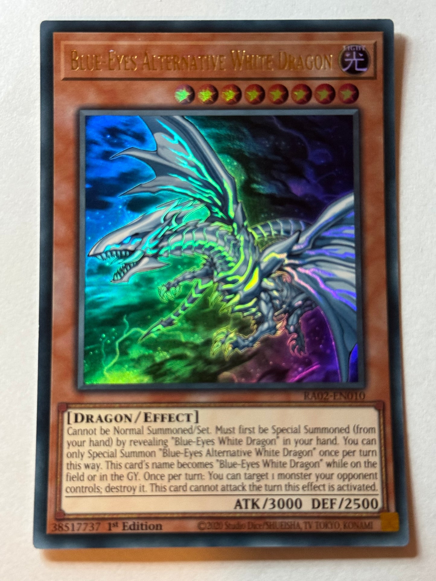 Blue-Eyes Alternative White Dragon RA02-EN010