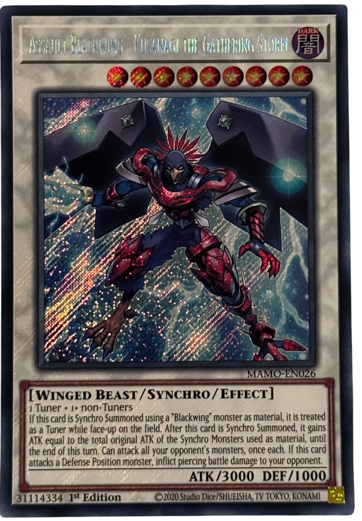 Assault Blackwing - Kusanagi The Gathering Storm MAMO-EN026