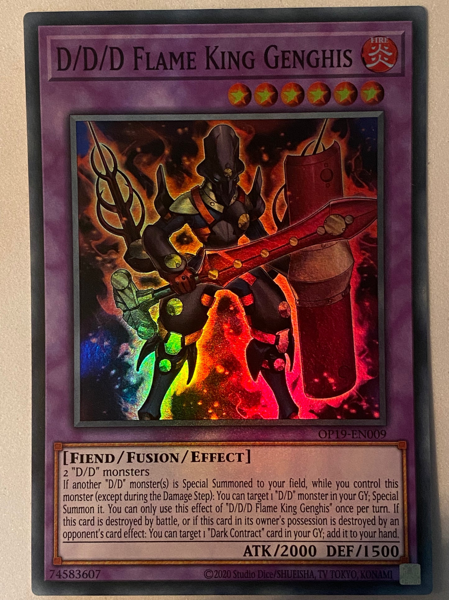 D/D/D Flame King Ghengis OP19-EN009