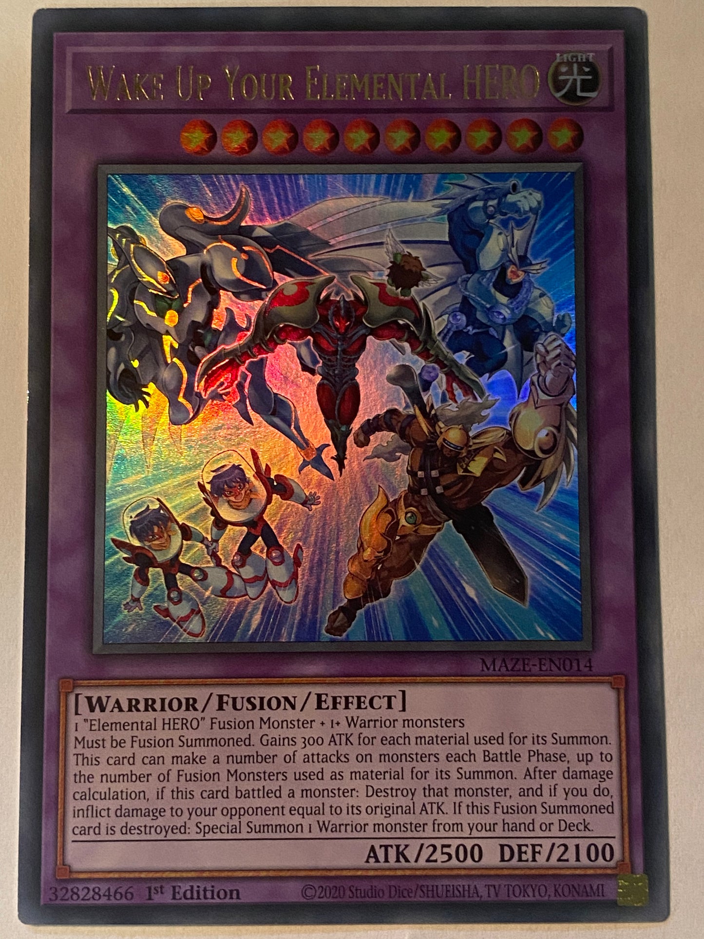 Wake Up Your Elemental HERO MAZE-EN014