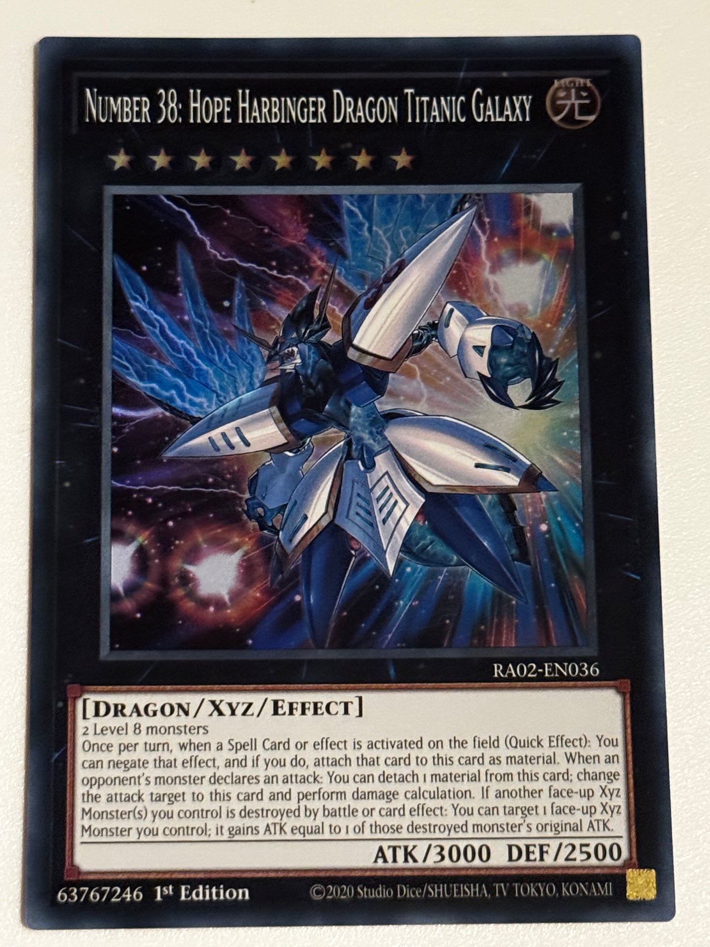 Number 38: Hope Harbinger Dragon Titanic Galaxy RA02-EN036