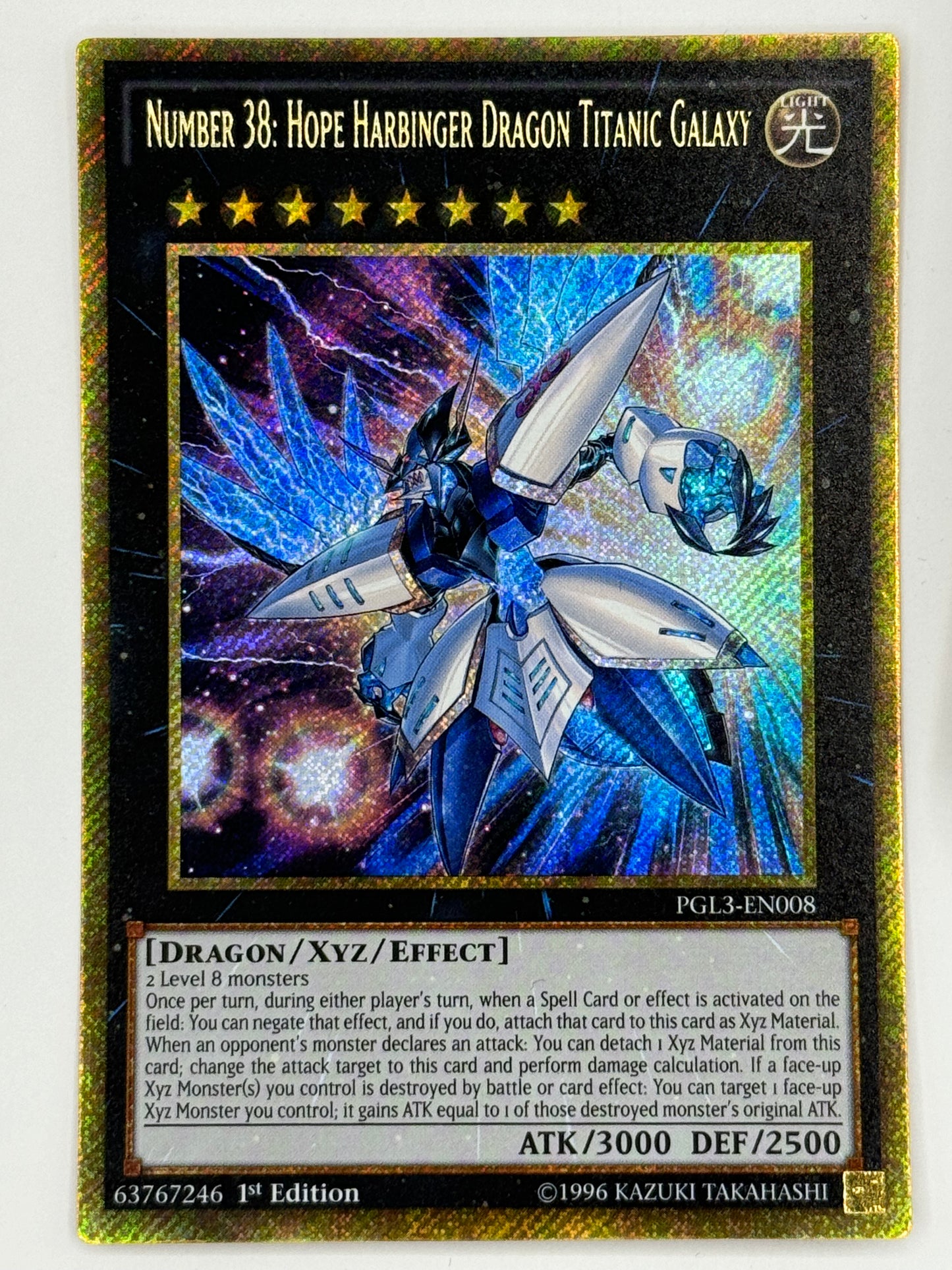 Number 38: Hope Harbinger Dragon Titanic Galaxy PGL3-EN008