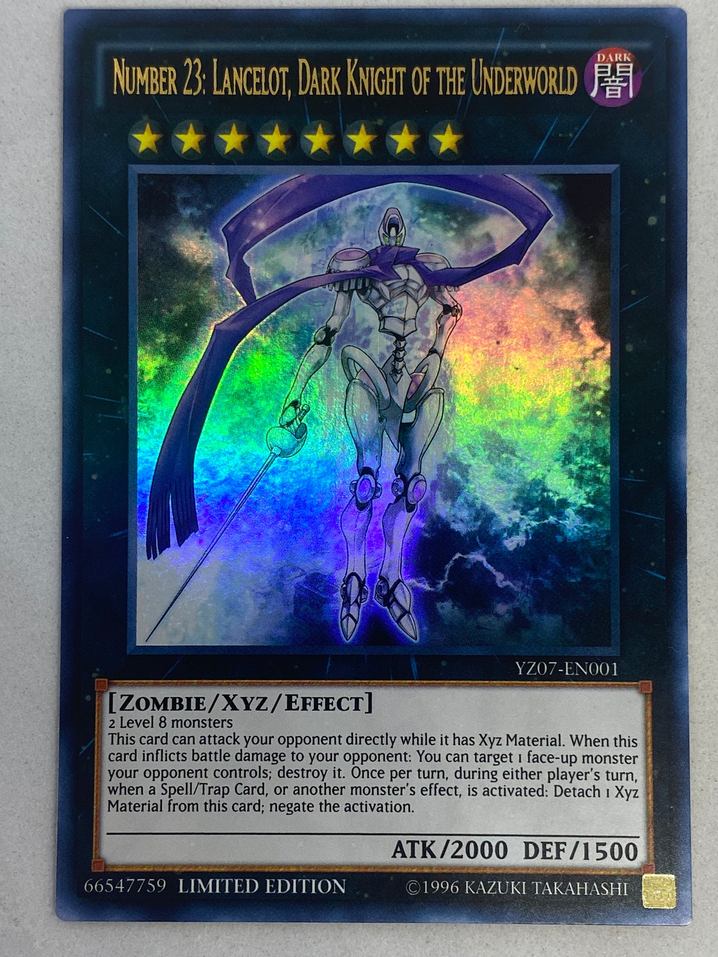 Number 23: Lancelot, Dark Knight Of The Underworld YZ07-EN001