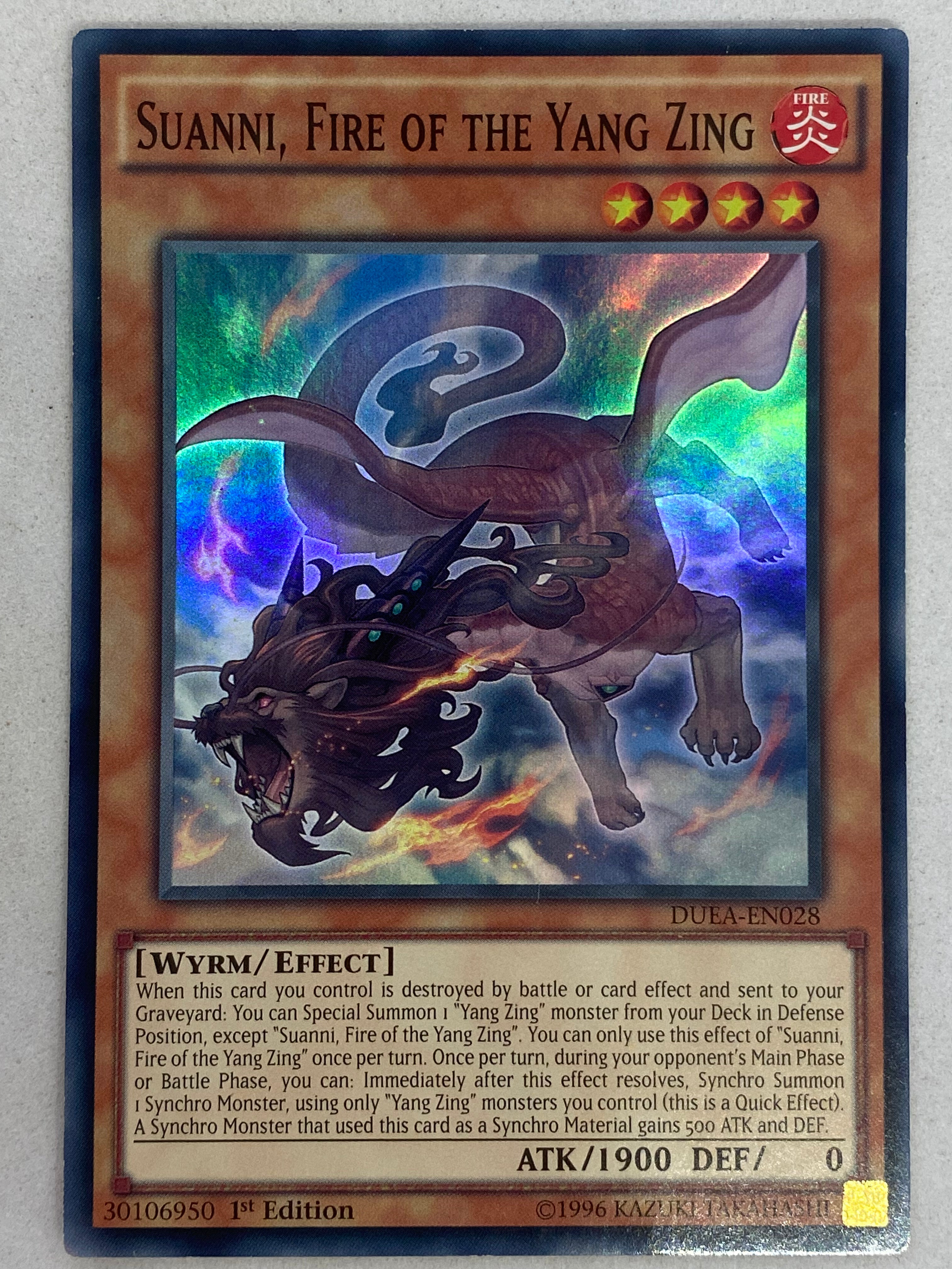 Yu-Gi-Oh! Suanni, Fire Of The Yang Zing Card (MP15-EN083) - Super Rare 1st Edition