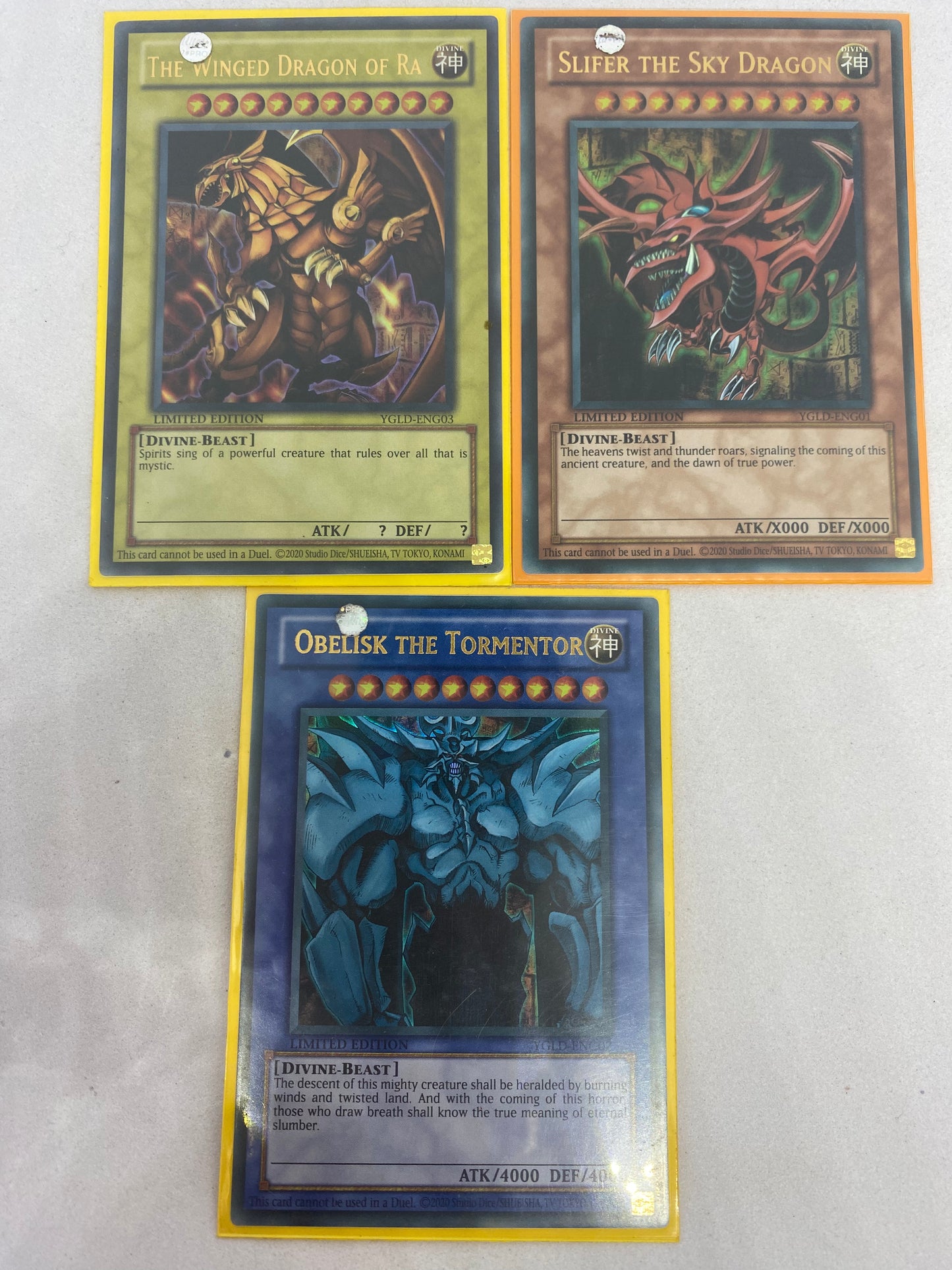 God Card Playset YGLD