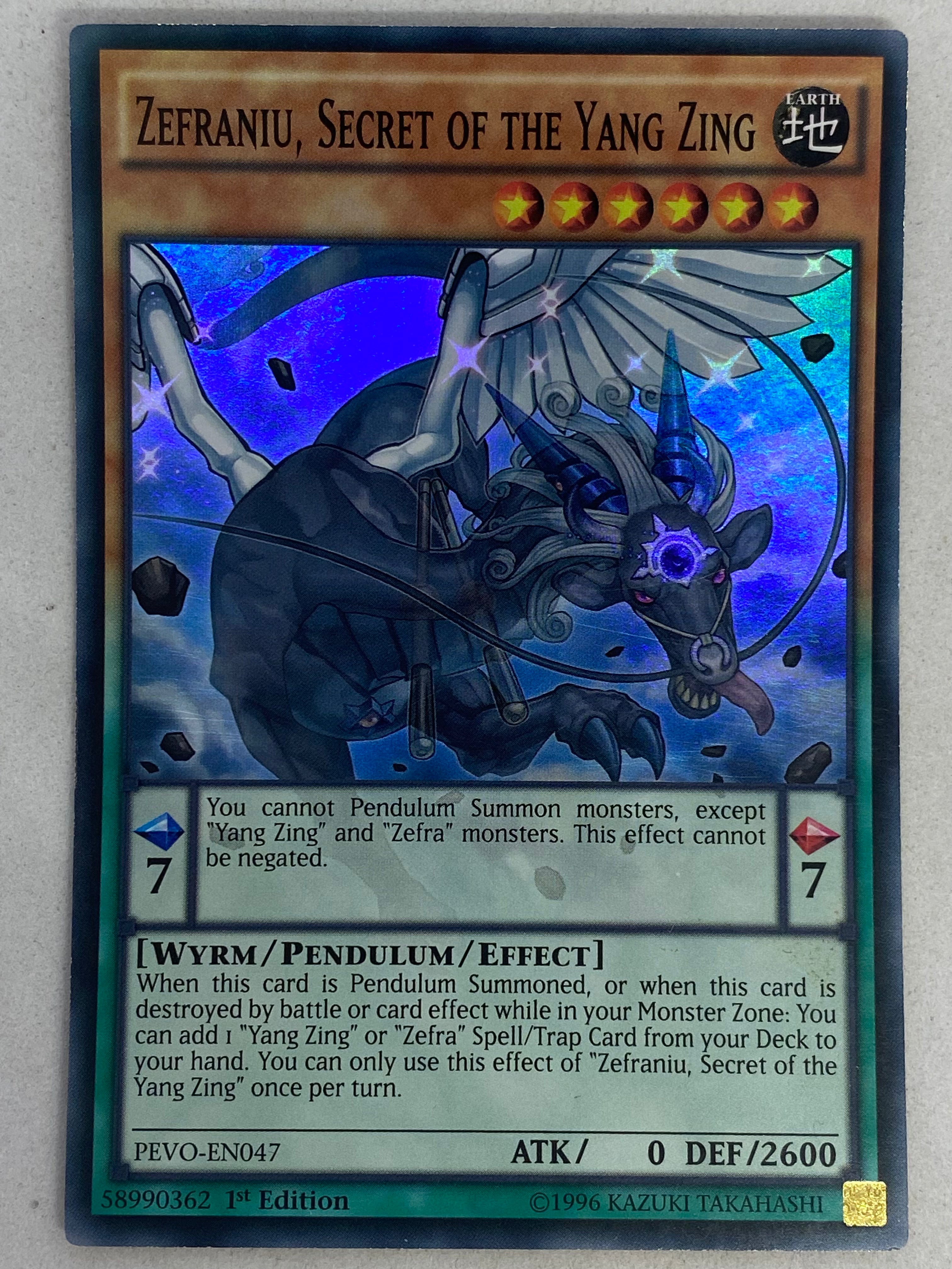 thumbnail image 2 of Zefraniu, Secret Of The Yang Zing - MGED-EN072 Rare 1st Edition - Maximum Gold: El Dorado Single Card 2 of 12